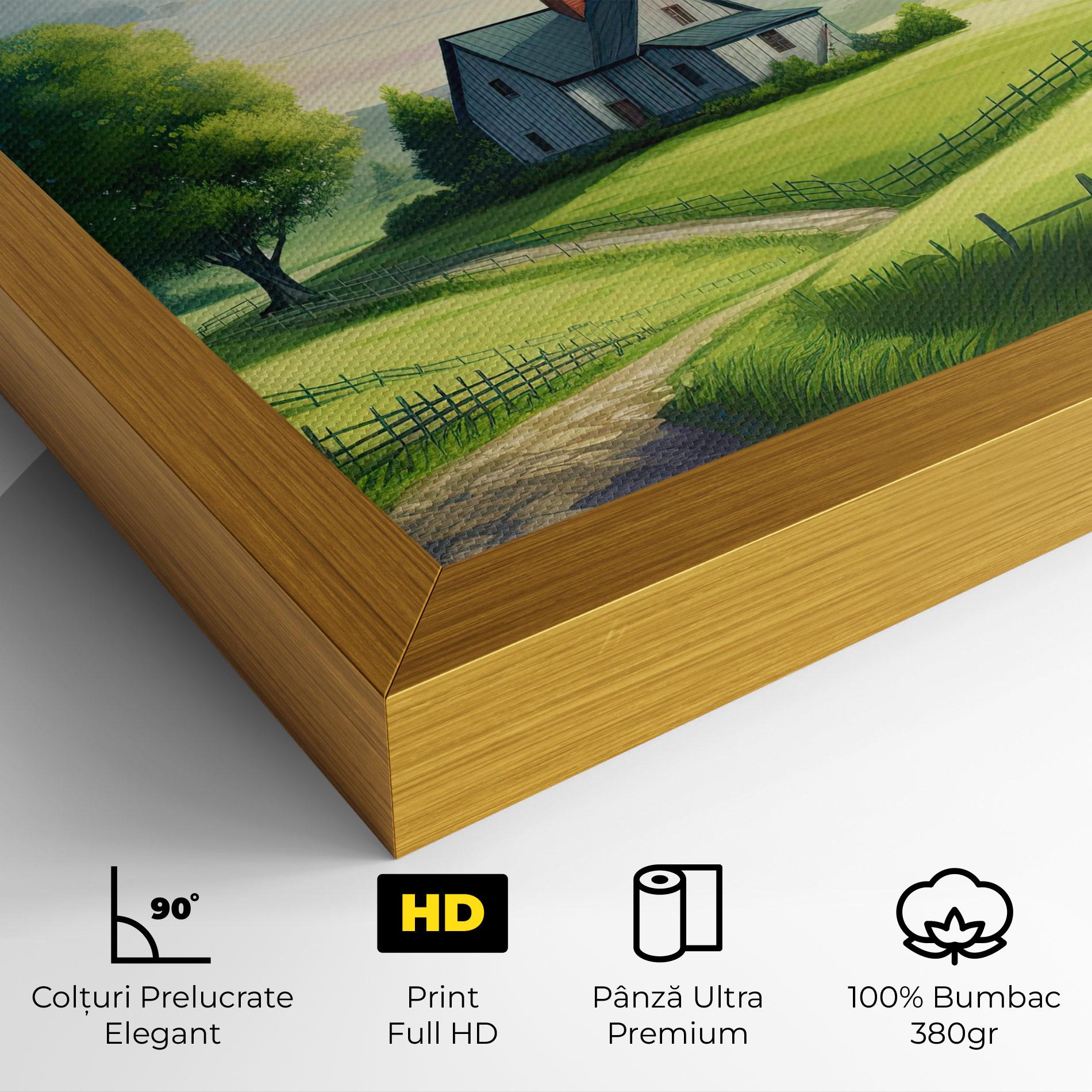 Tablou Canvas Calming Rural View mockup 4