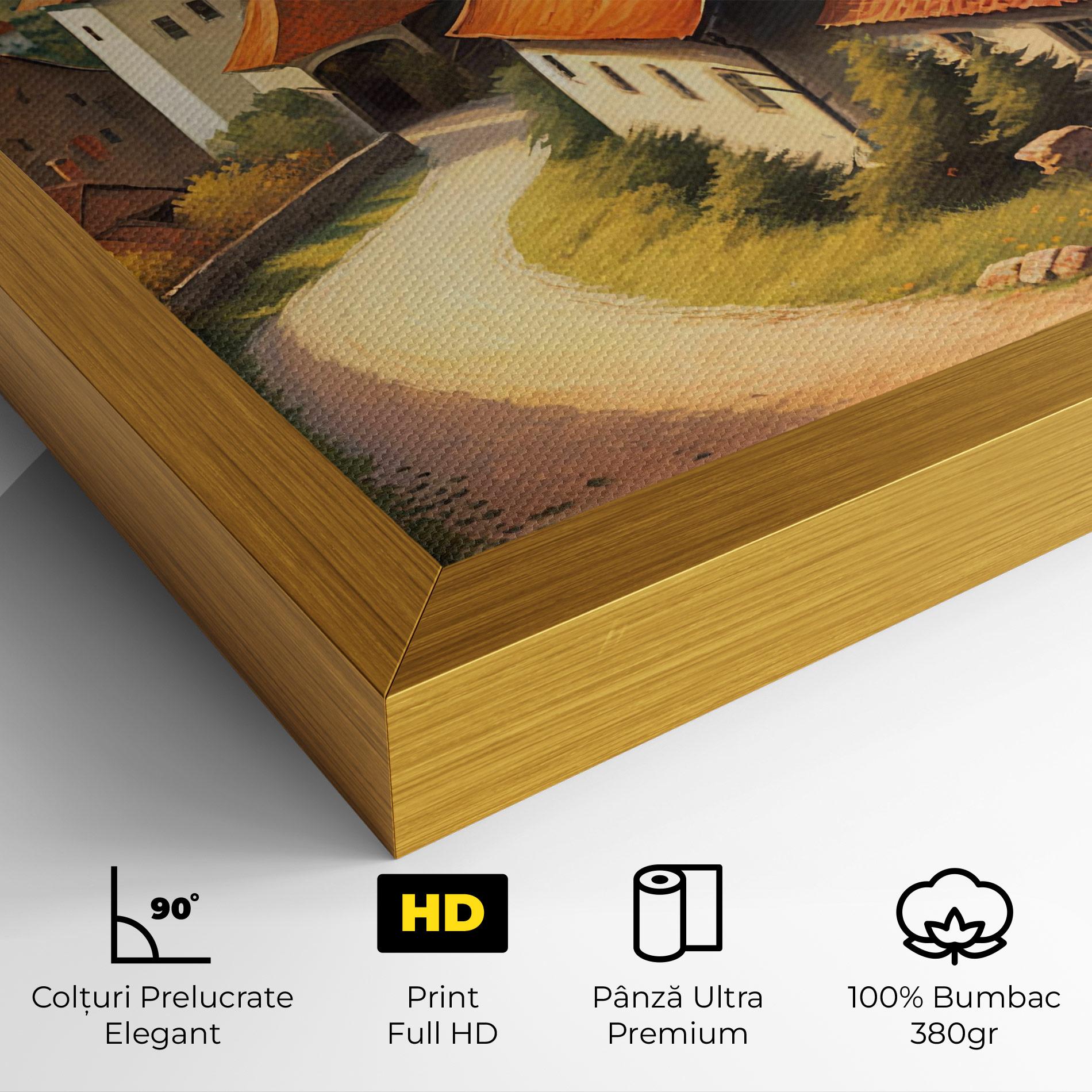 Tablou Canvas Countryside Village mockup 4