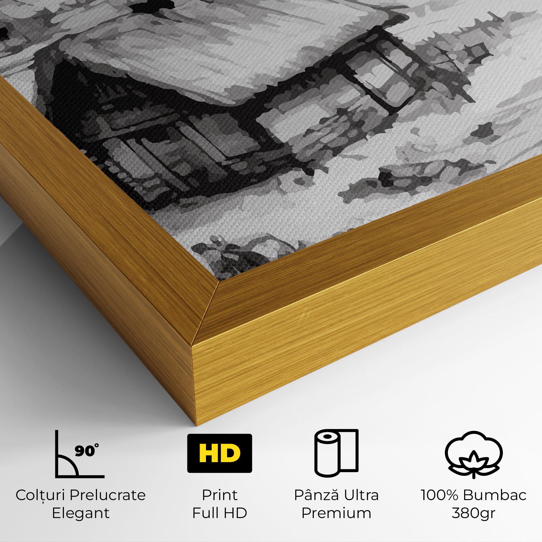 Tablou Canvas Farm Grey Ink mockup 4