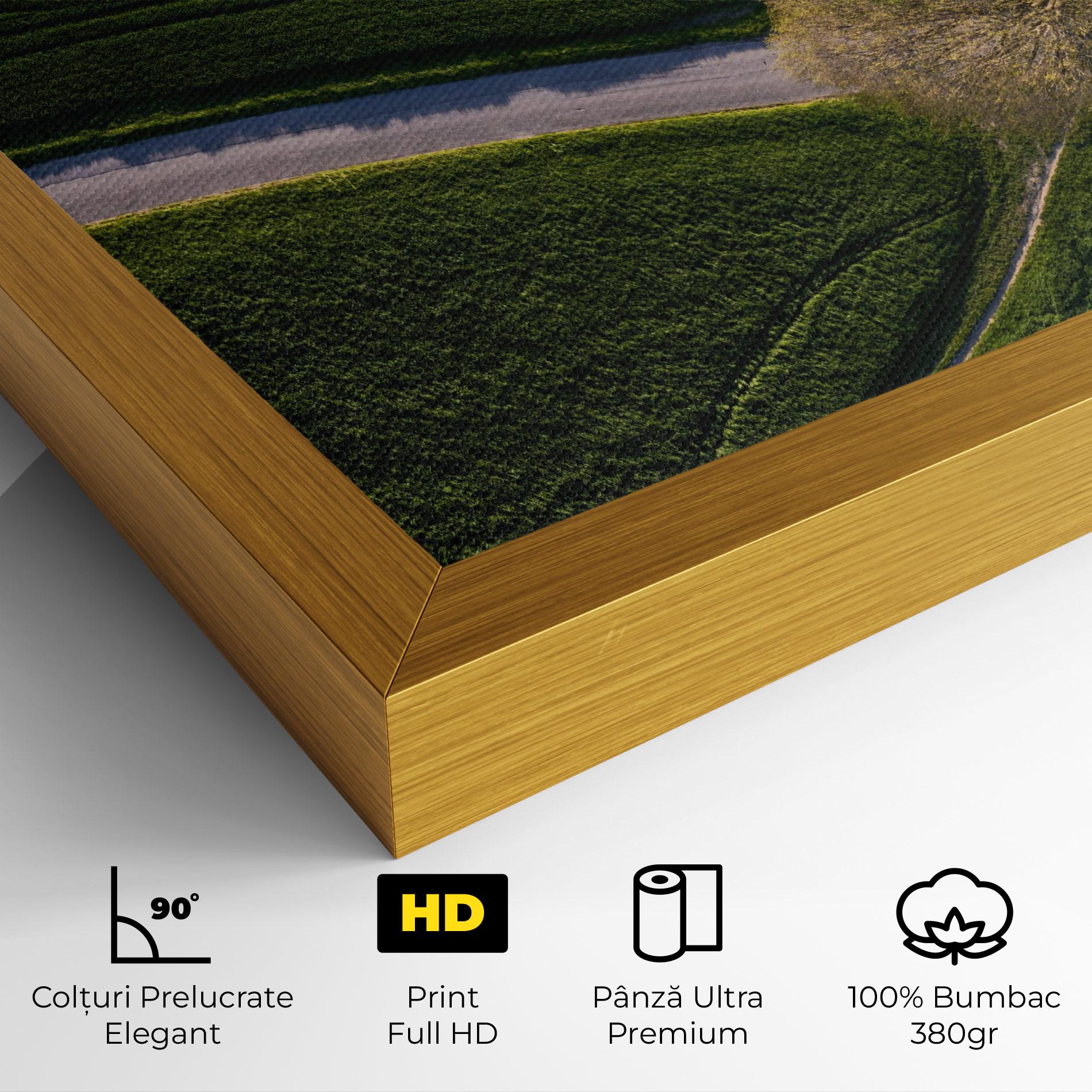 Tablou Canvas Green Road mockup 4