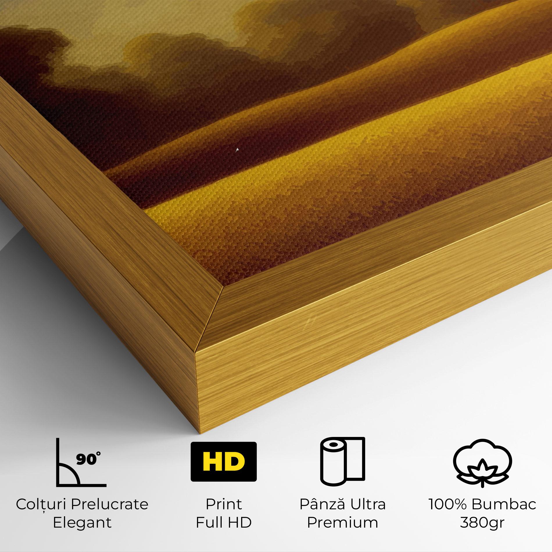 Tablou Canvas Yellow Countryside mockup 4