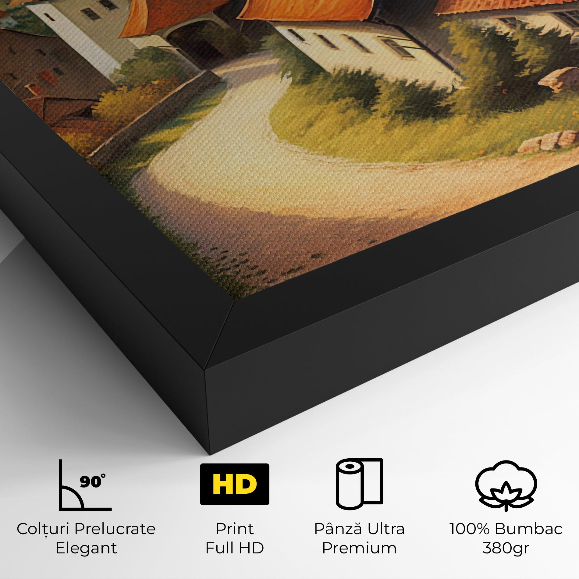 Tablou Canvas Countryside Village mockup 4