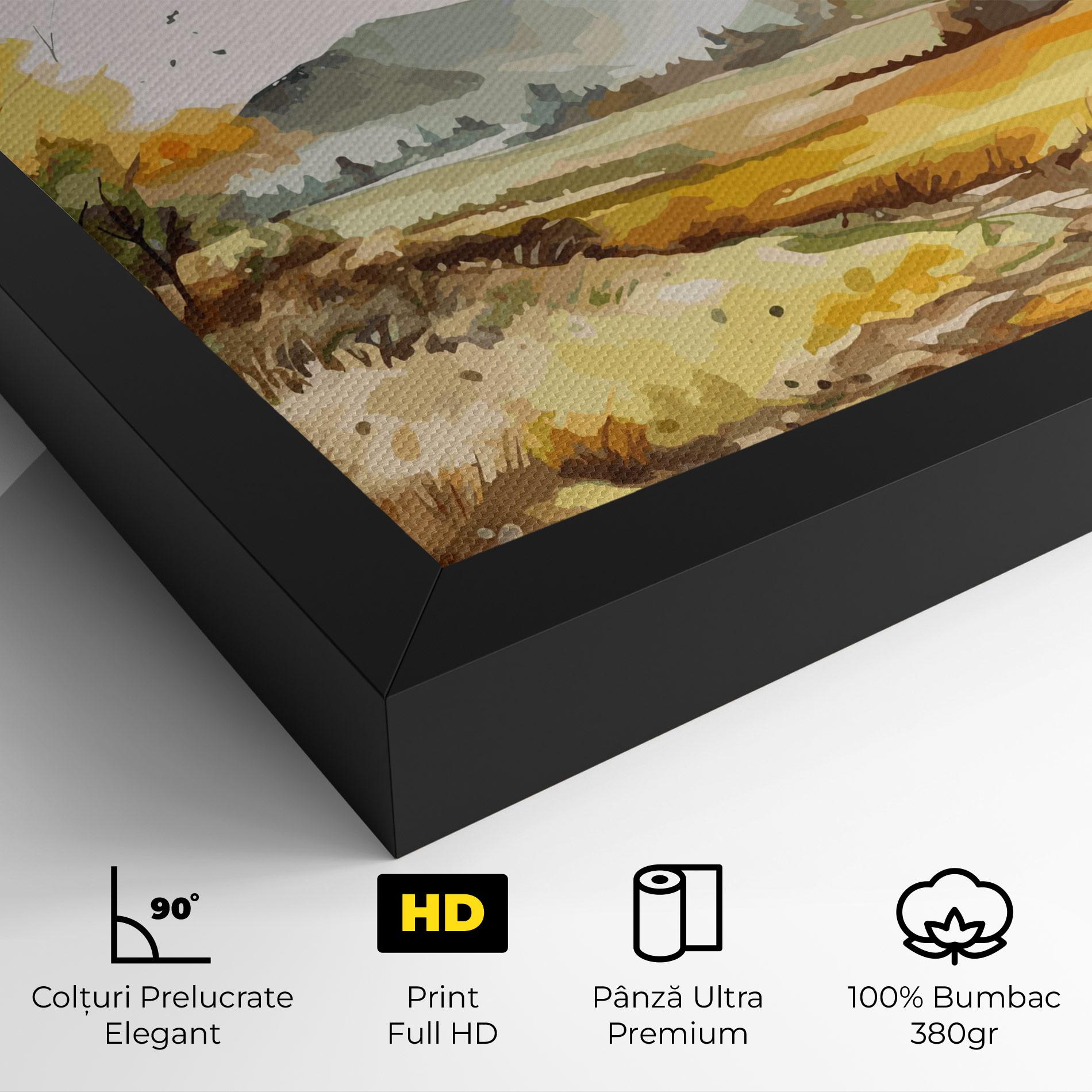Tablou Canvas Mountain Rural View mockup 4