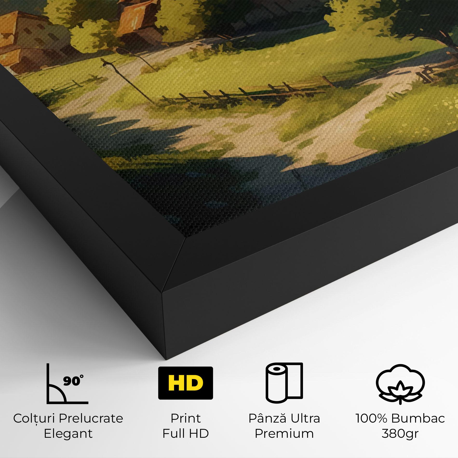 Tablou Canvas Village Dreamy View mockup 4