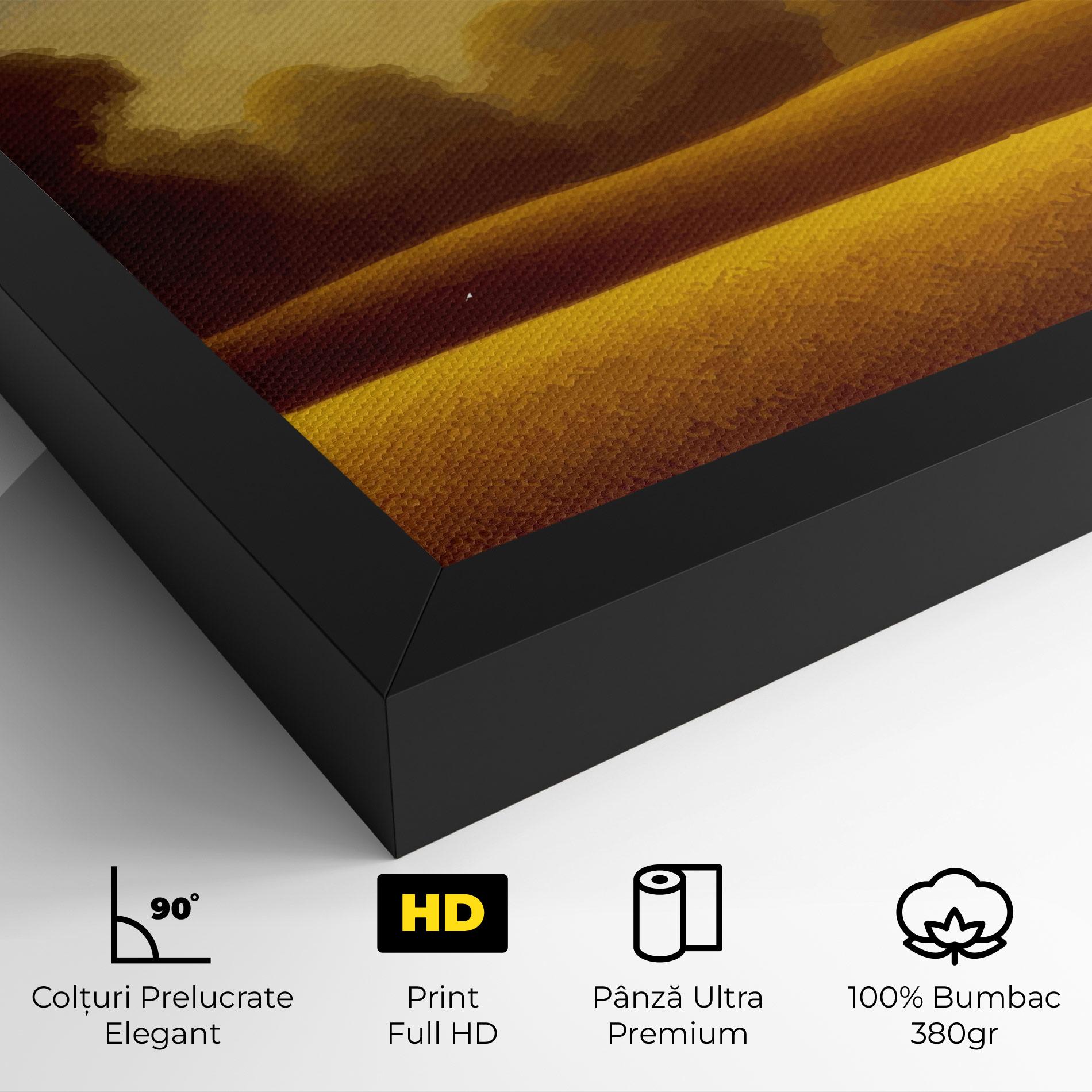 Tablou Canvas Yellow Countryside mockup 4