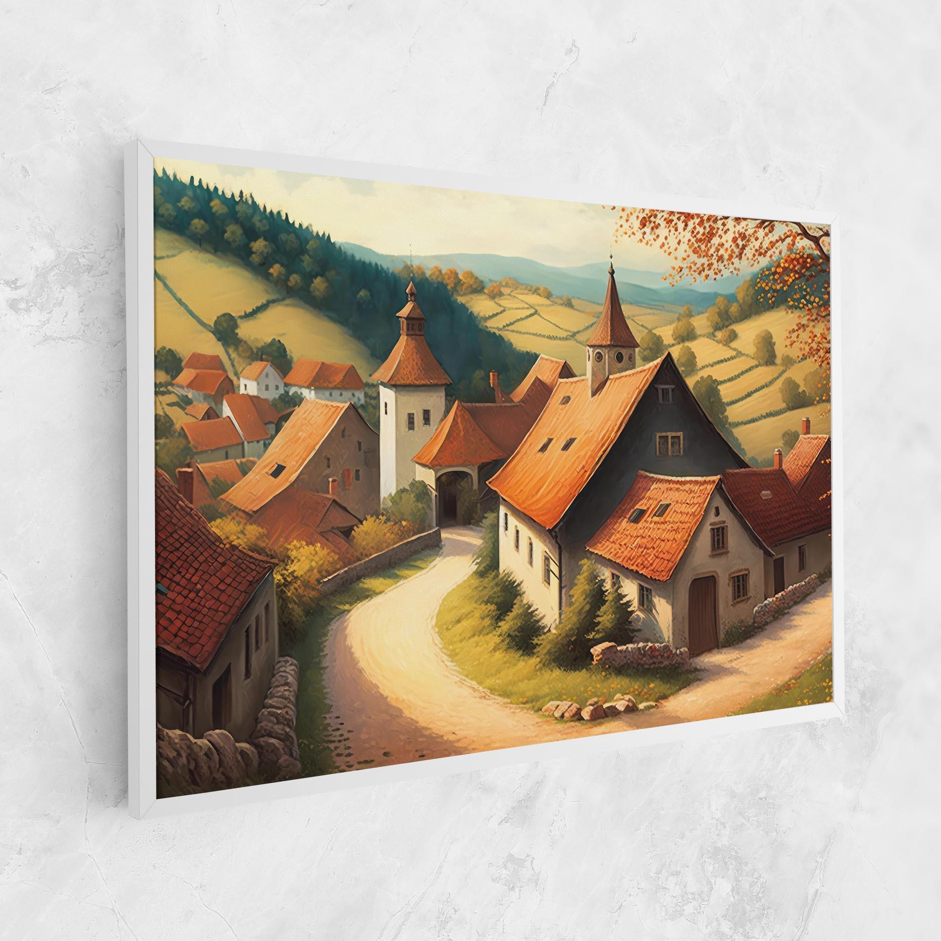 Tablou Canvas Countryside Village mockup 1