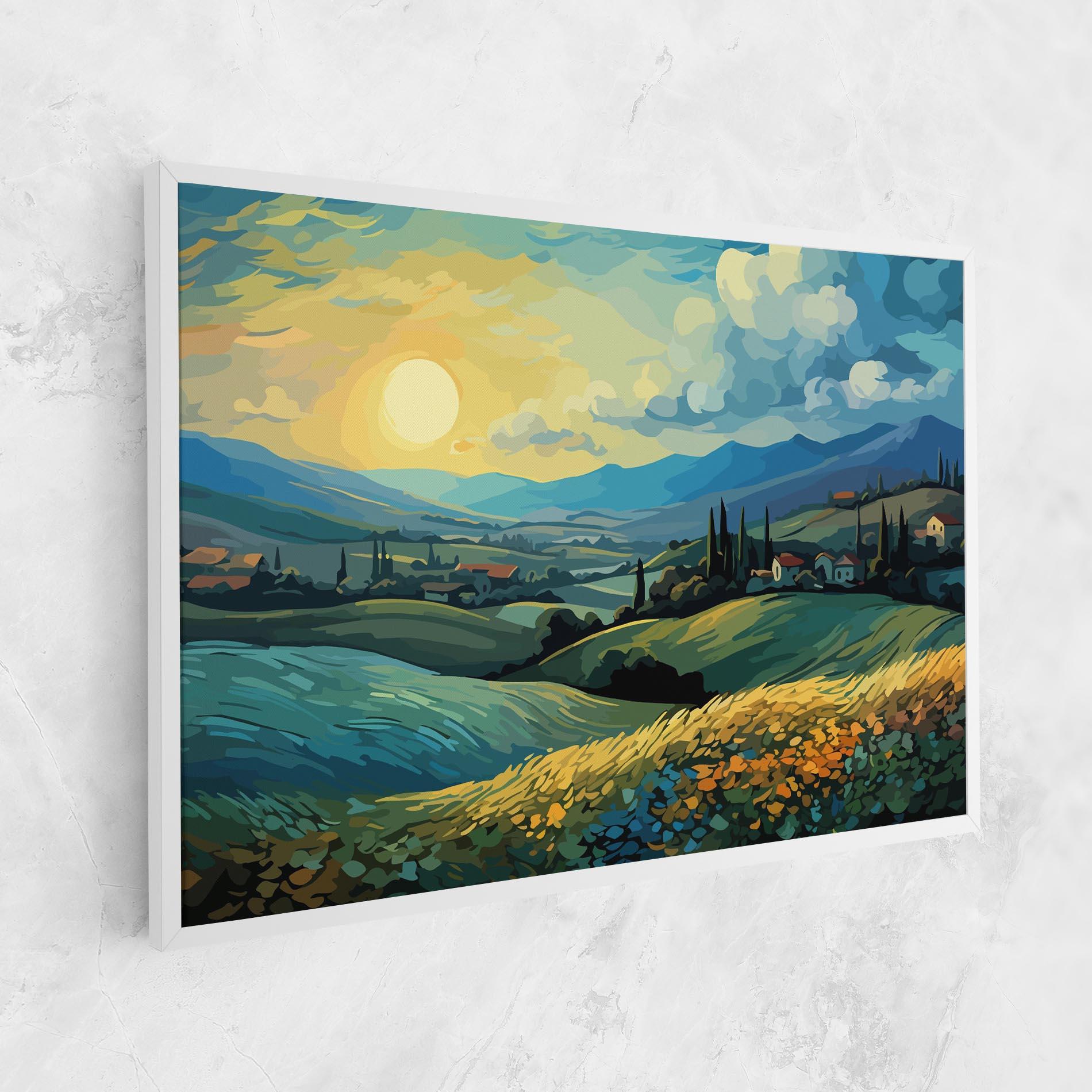 Tablou Canvas Fantasy Blue View mockup 1