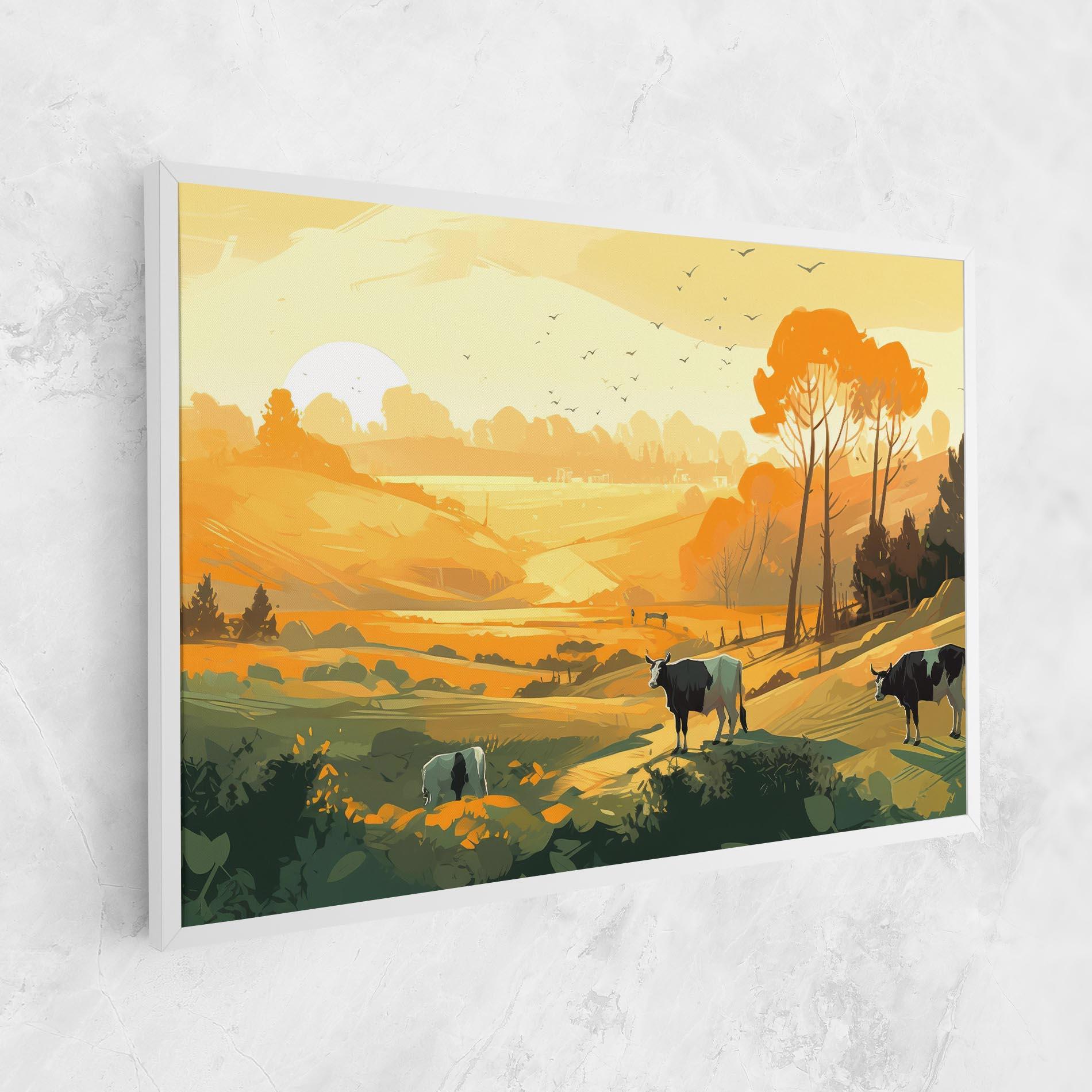 Tablou Canvas Farm With Sunlight mockup 1