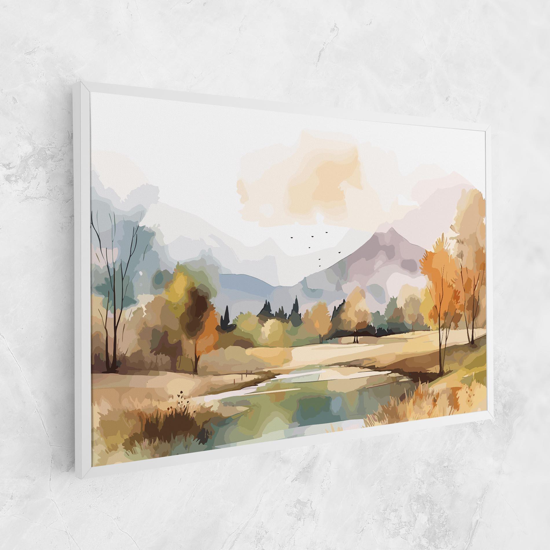 Tablou Canvas Rural Lake View mockup 1
