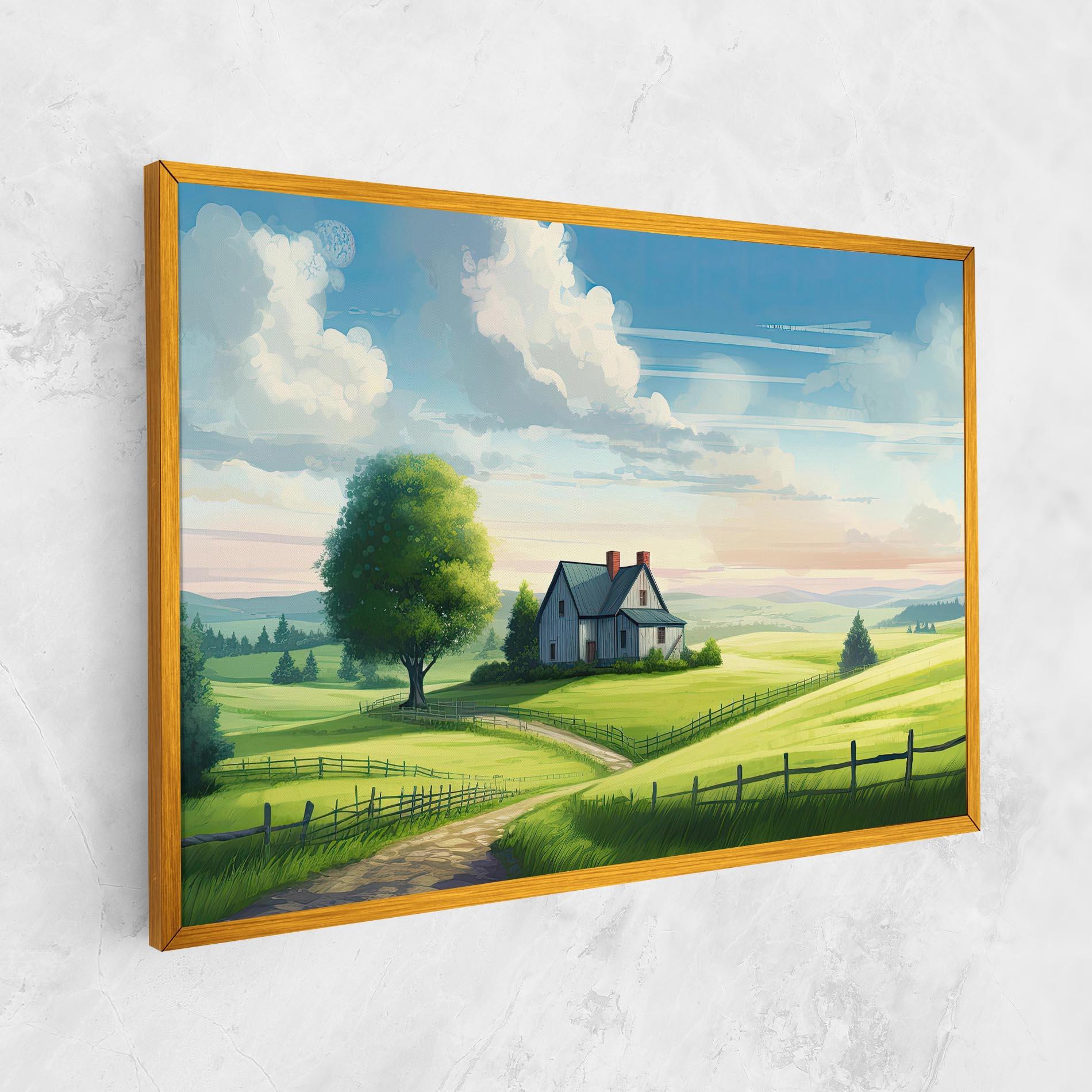 Tablou Canvas Calming Rural View mockup 1