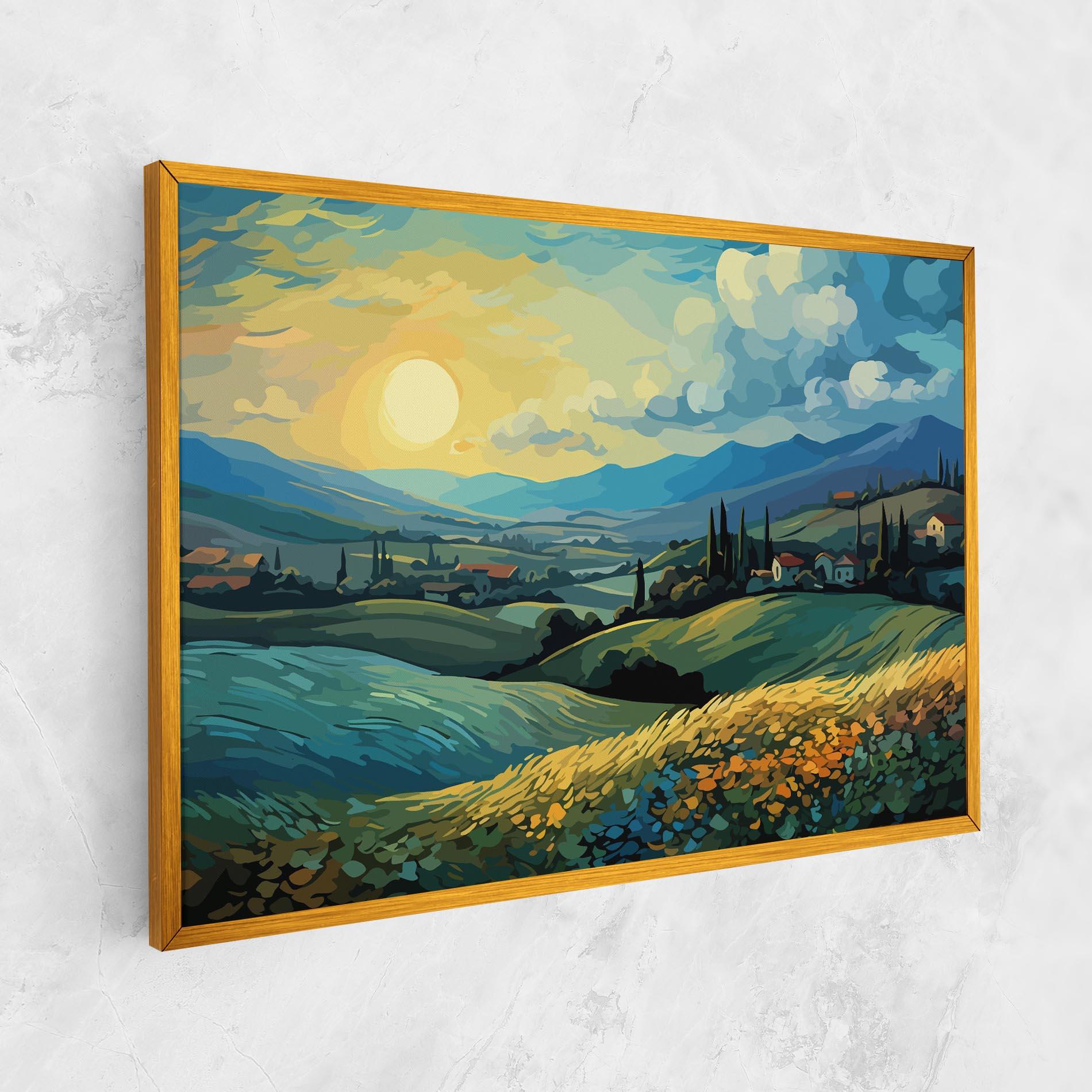 Tablou Canvas Fantasy Blue View mockup 1