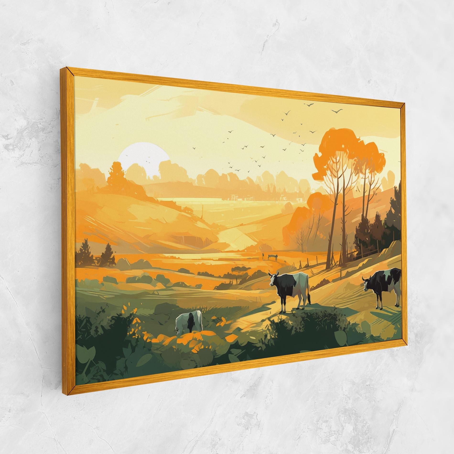 Tablou Canvas Farm With Sunlight mockup 1