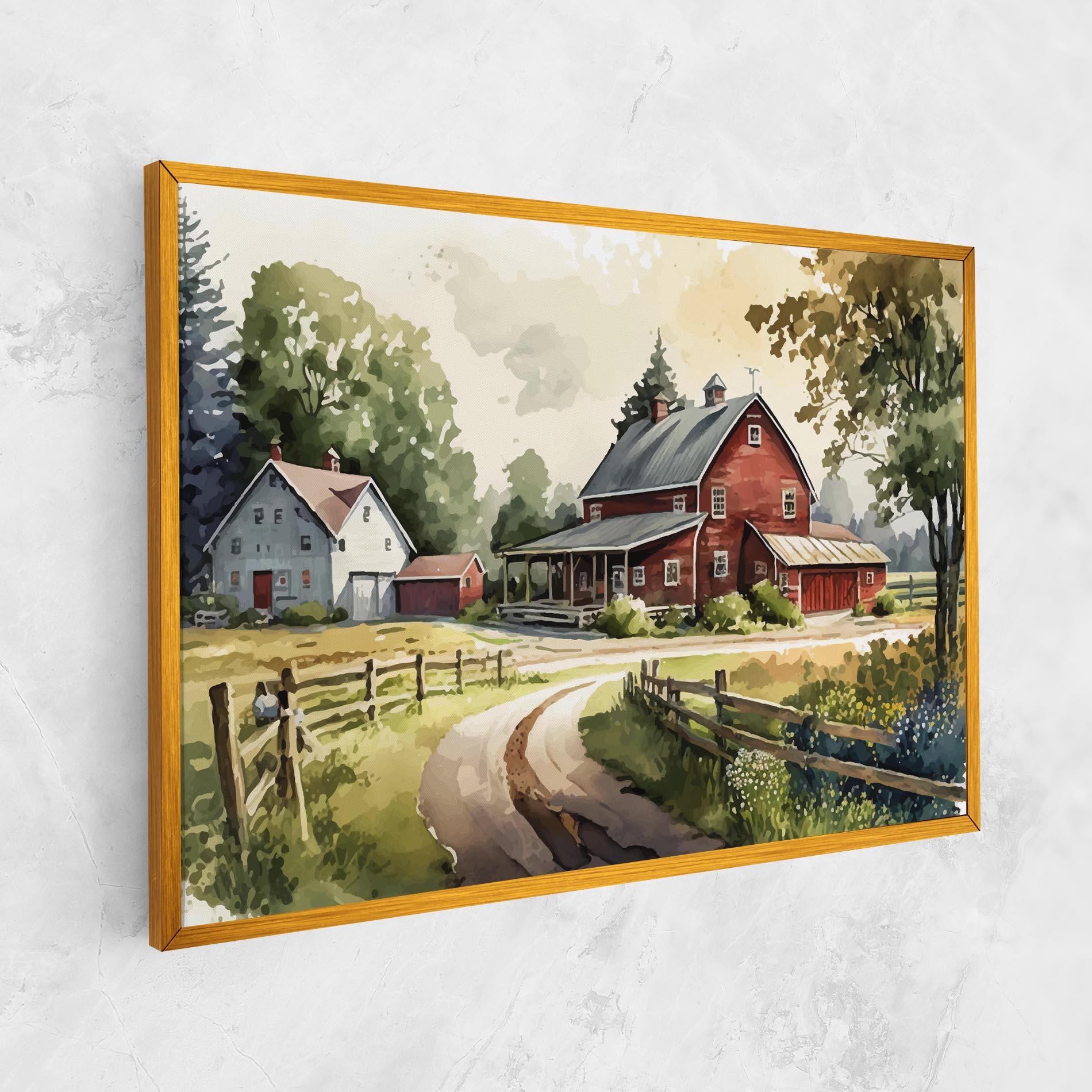 Tablou Canvas Farmhouse Painting mockup 1