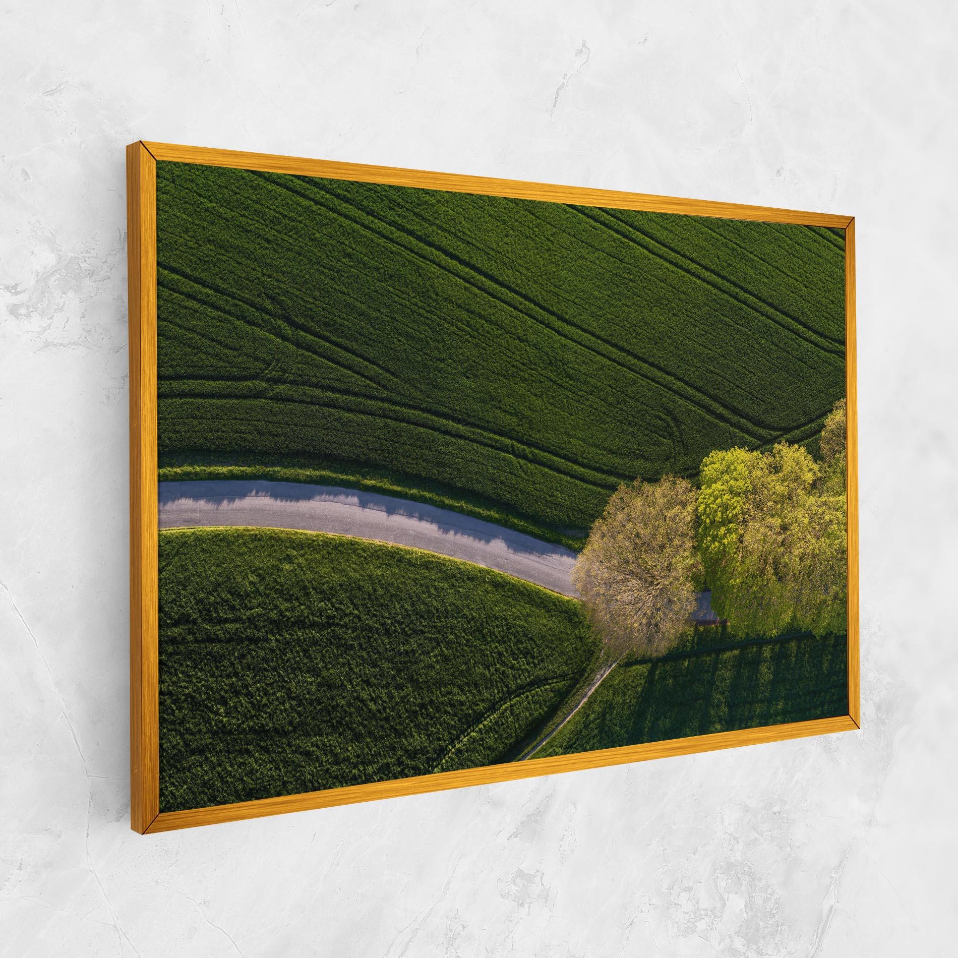 Tablou Canvas Green Road mockup 1