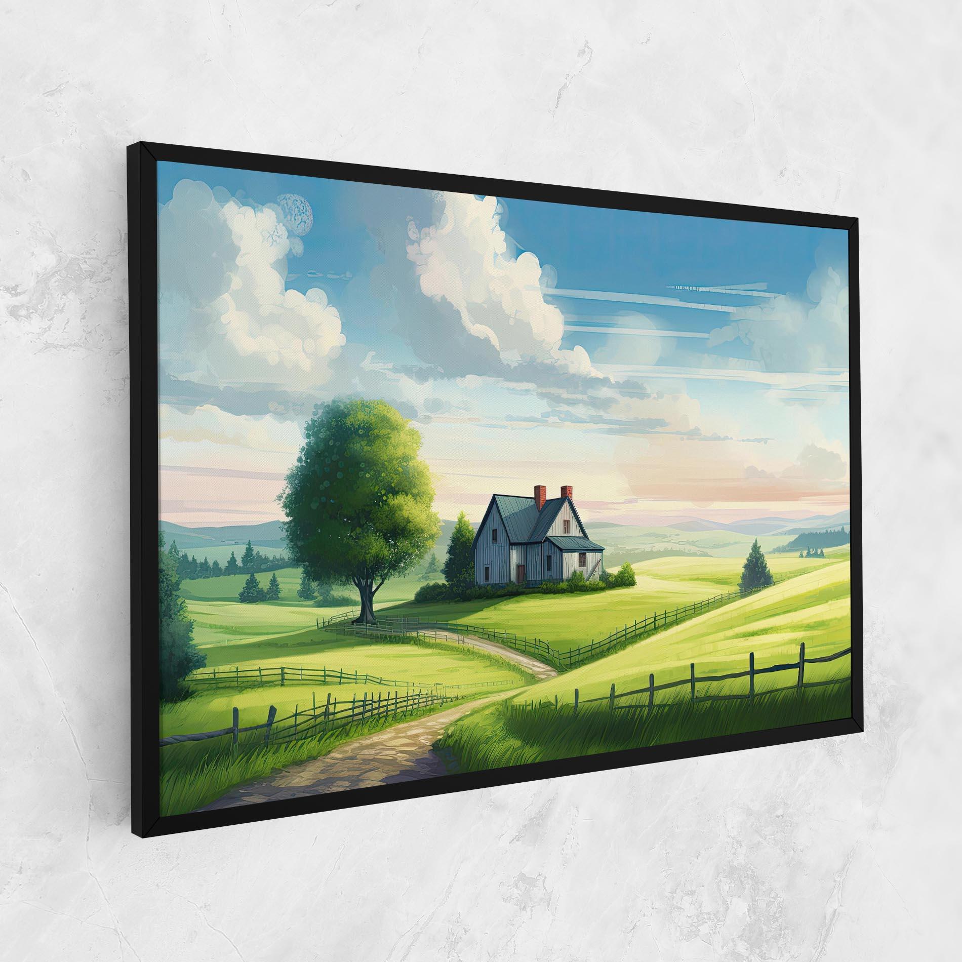 Tablou Canvas Calming Rural View mockup 1