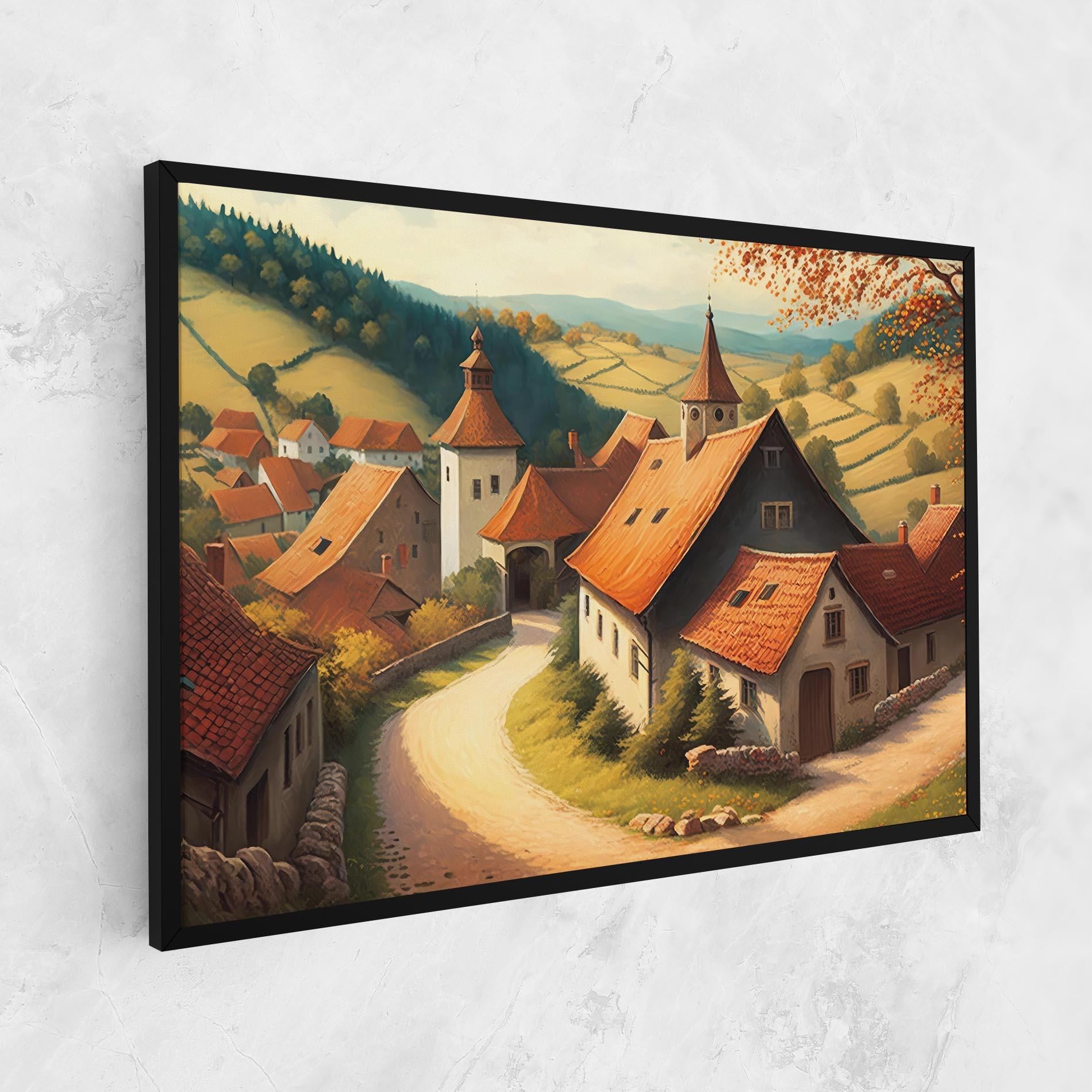Tablou Canvas Countryside Village mockup 1