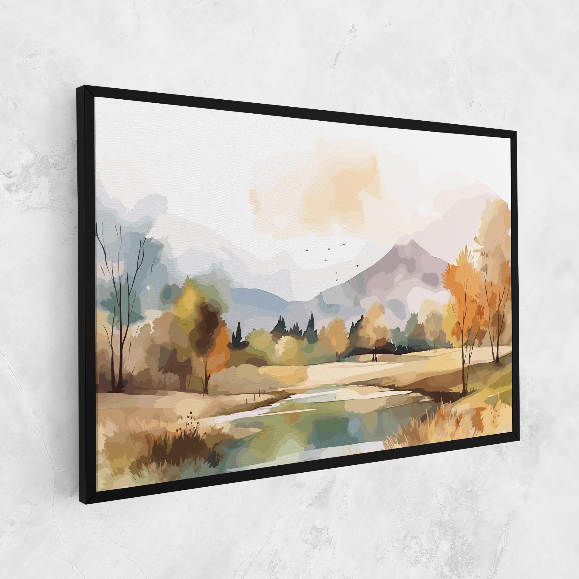 Tablou Canvas Rural Lake View mockup 1