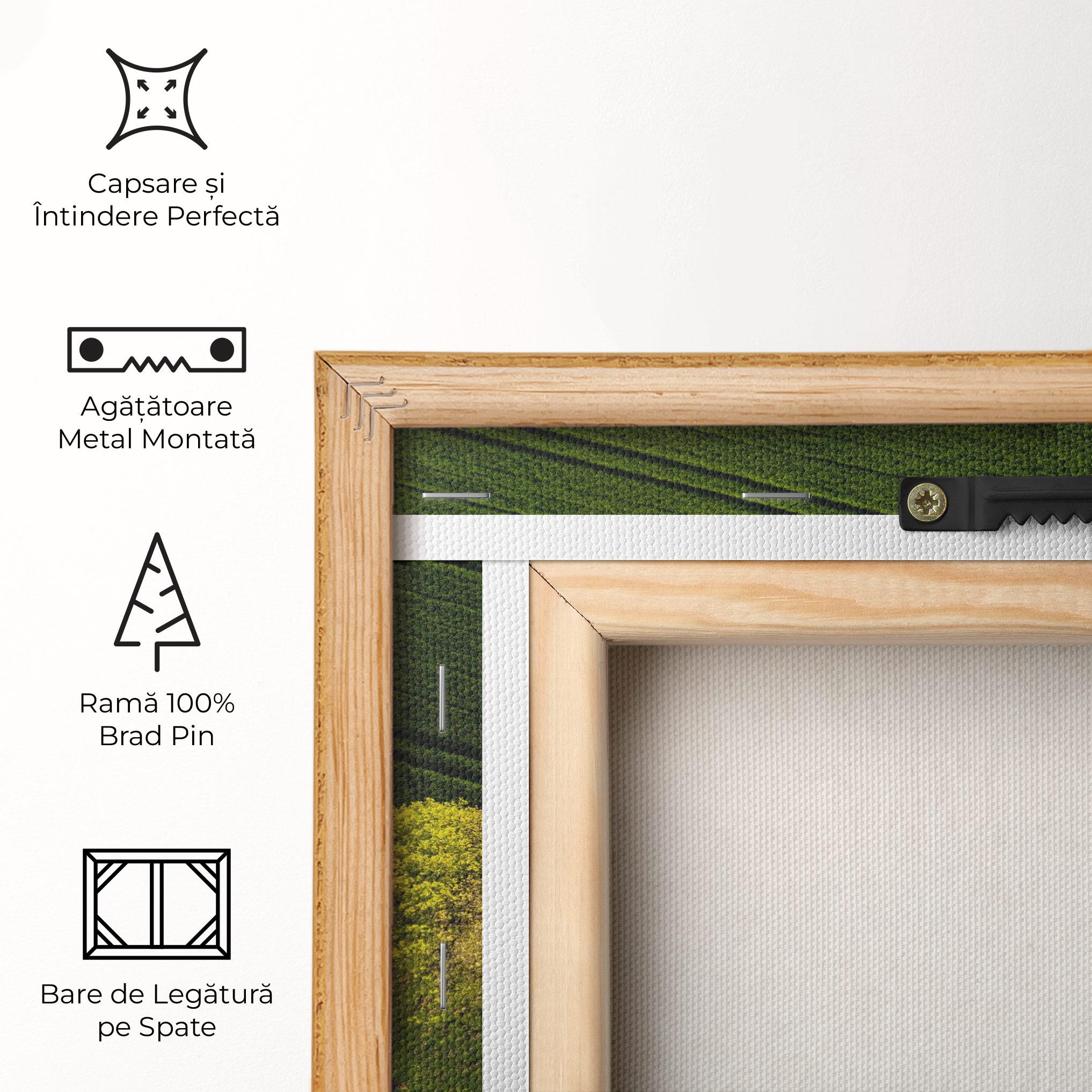 Tablou Canvas Green Road mockup 5