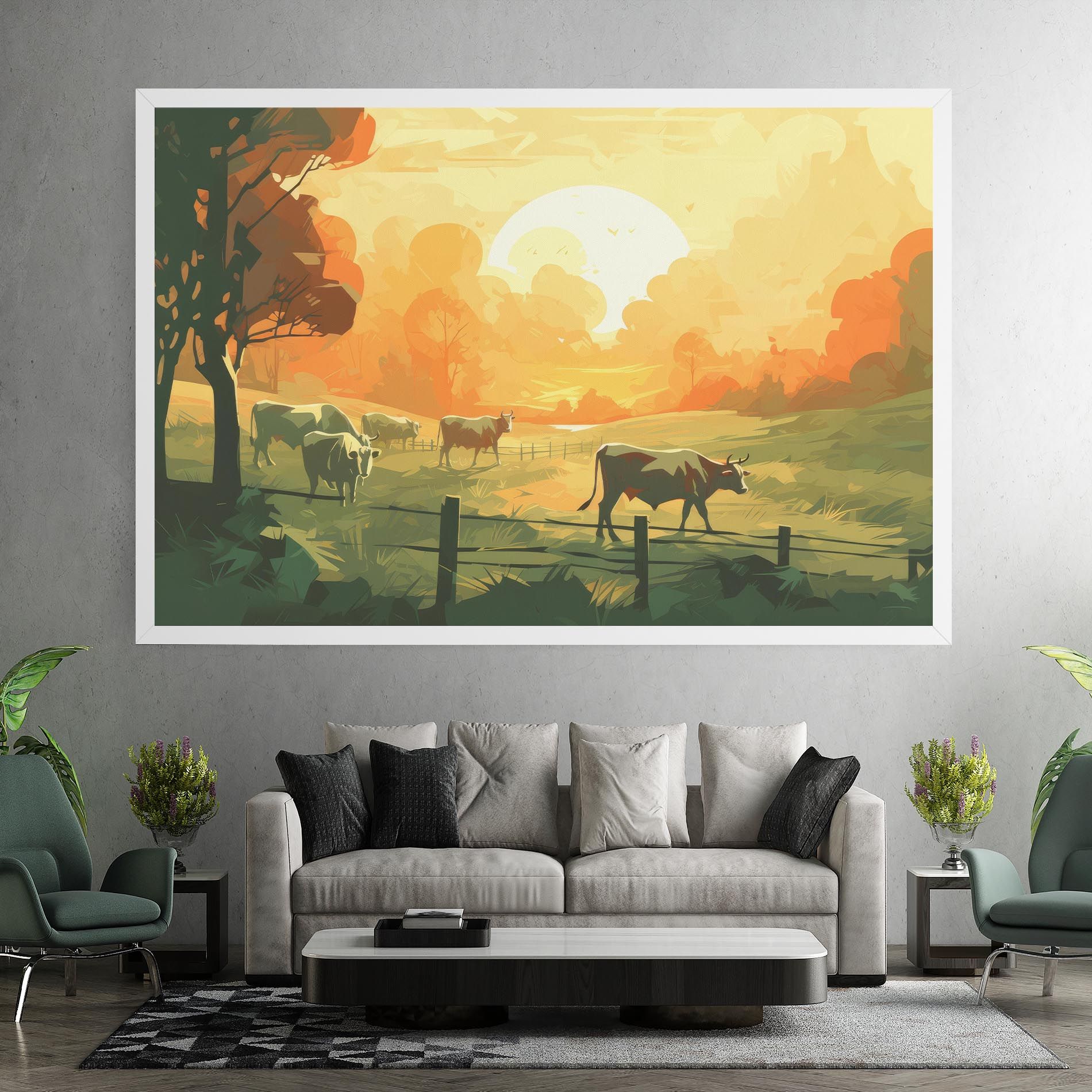 Cows Grazing mockup 7