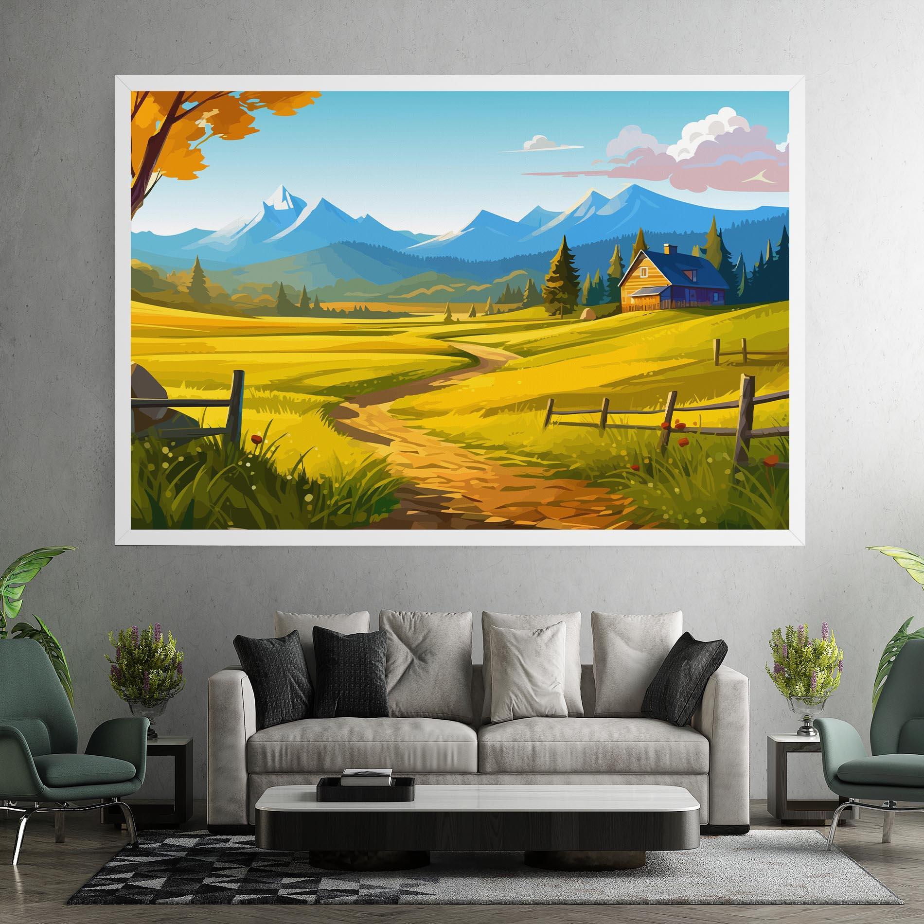 Tablou Canvas Daylight Rural View mockup 7