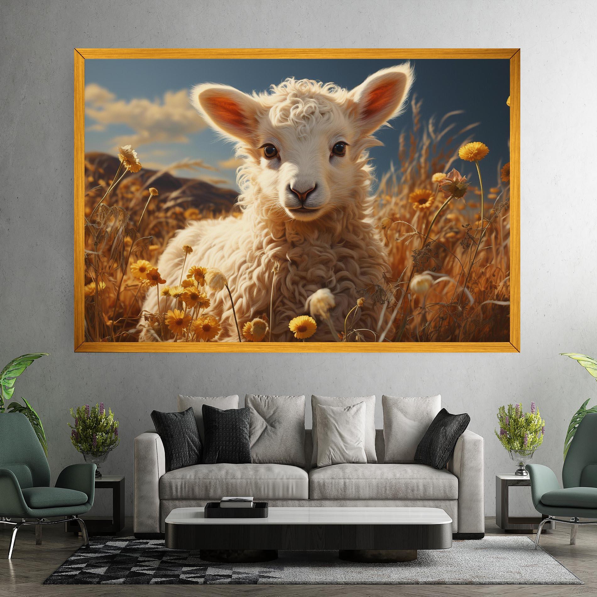 Tablou Canvas Animals Grazing mockup 7