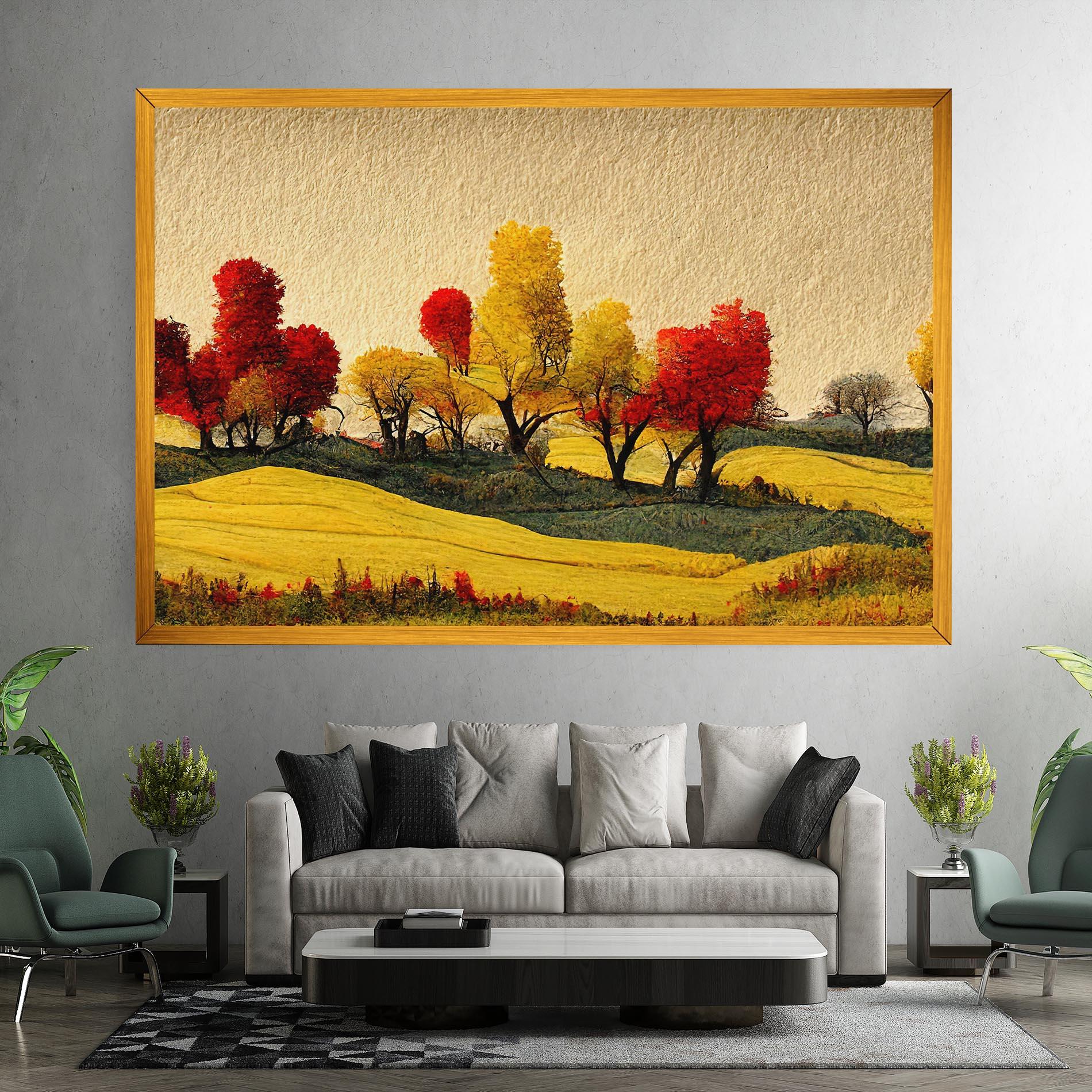 Tablou Canvas Autumn Paper Style mockup 7