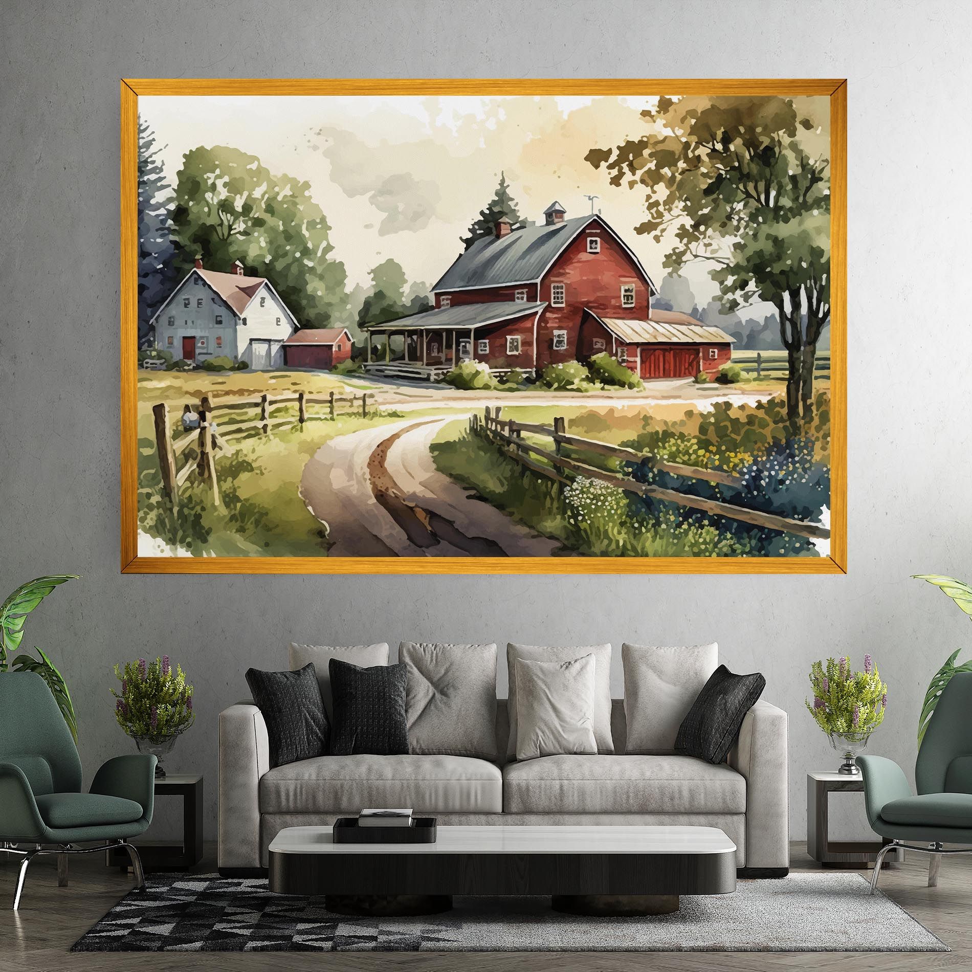 Farmhouse Painting mockup 7