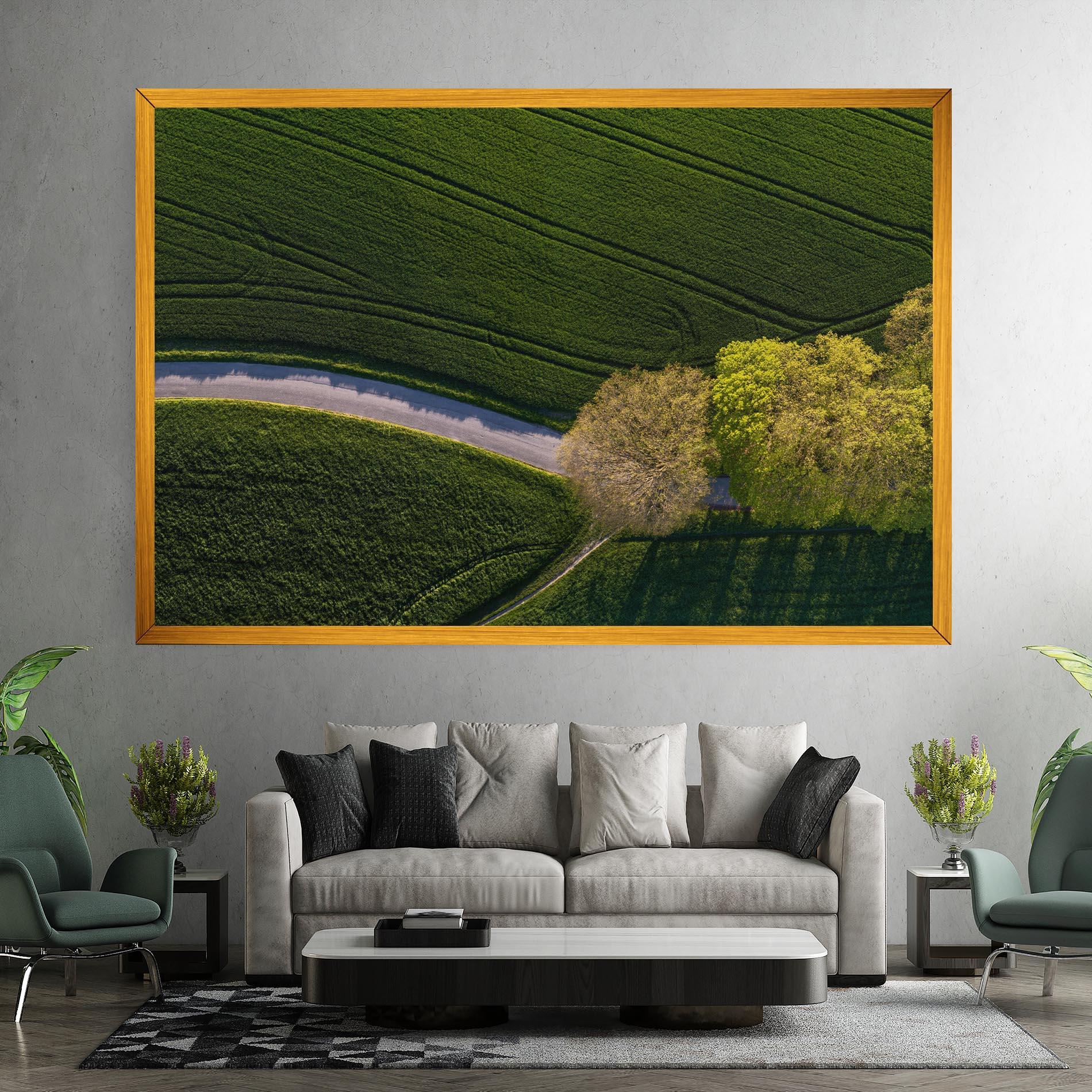 Tablou Canvas Green Road mockup 7