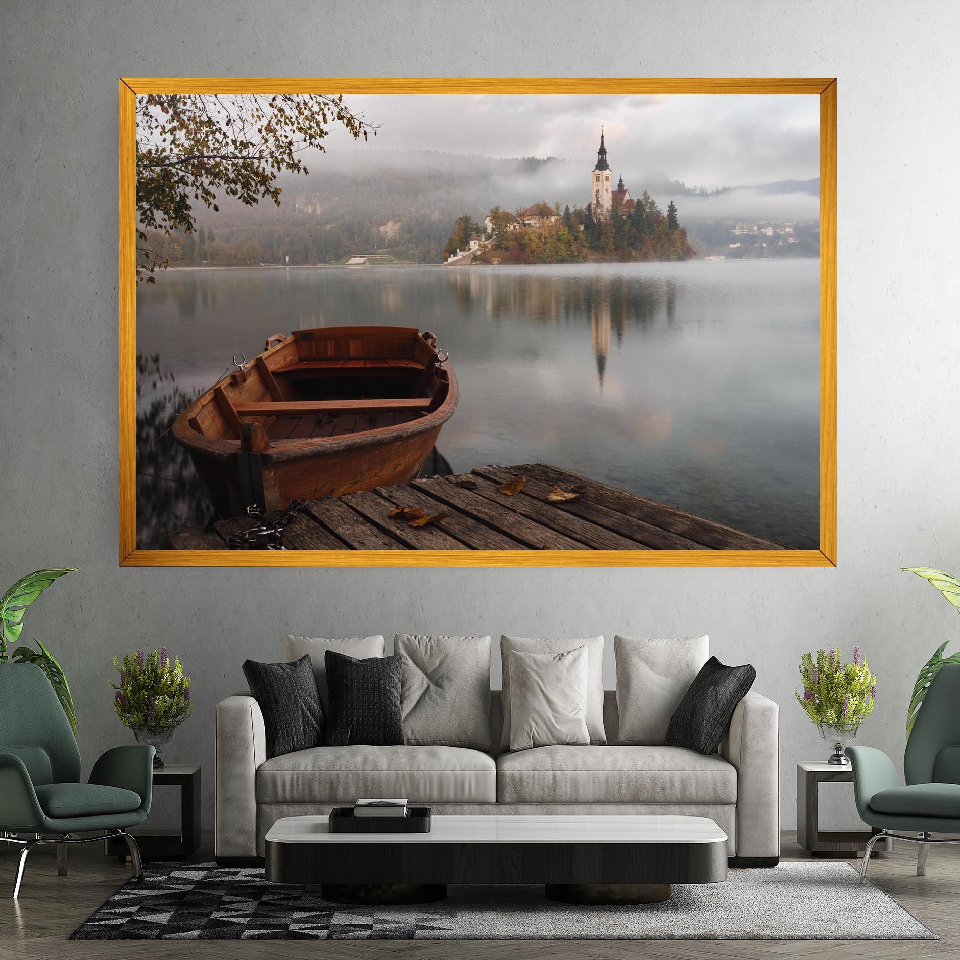 Tablou Canvas Lake Church mockup 7