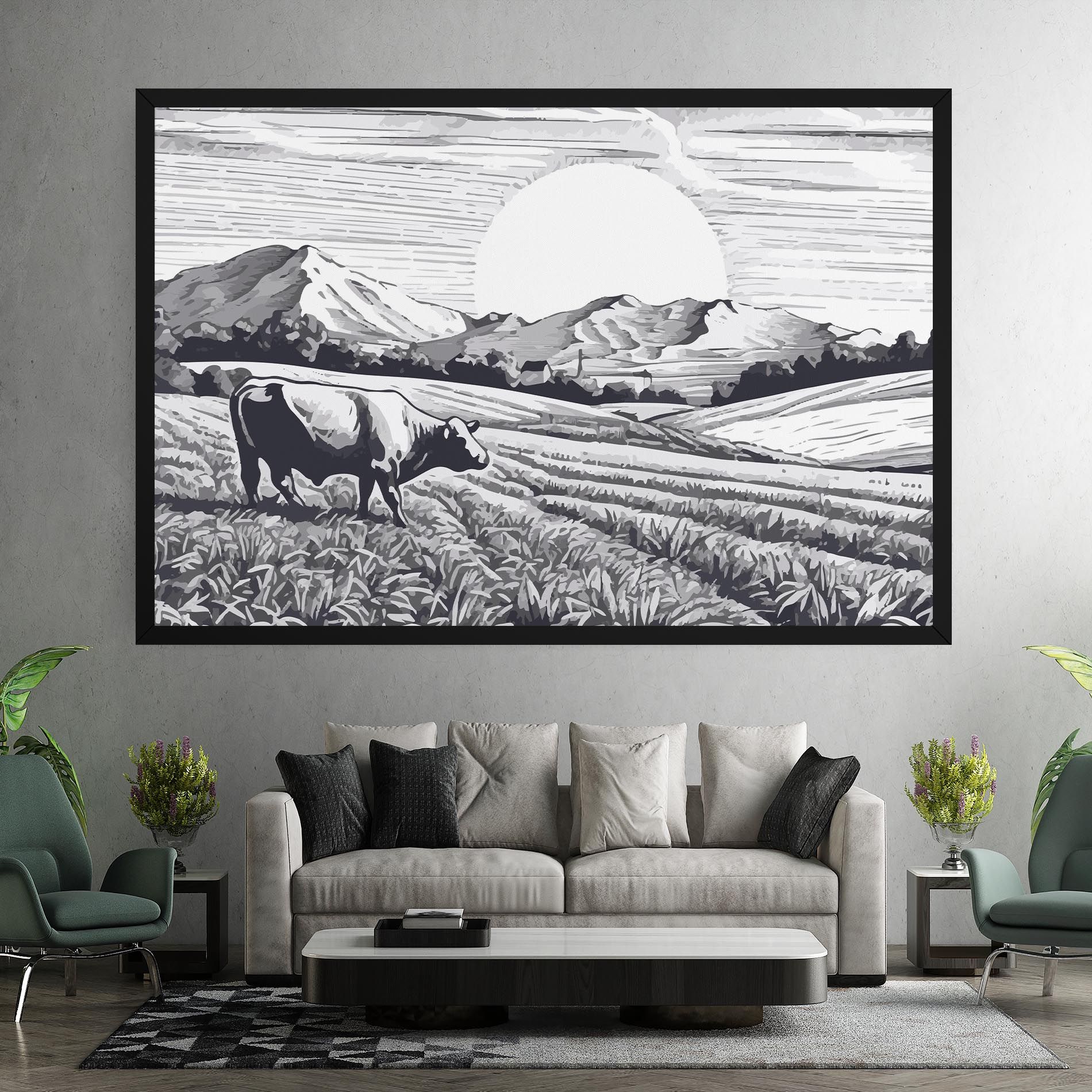 Cow Grey Ink mockup 7