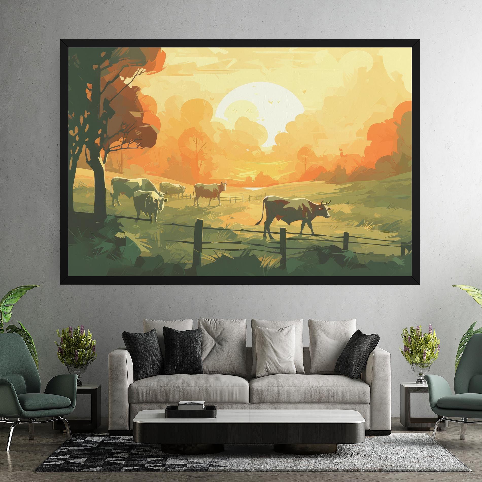 Cows Grazing mockup 7
