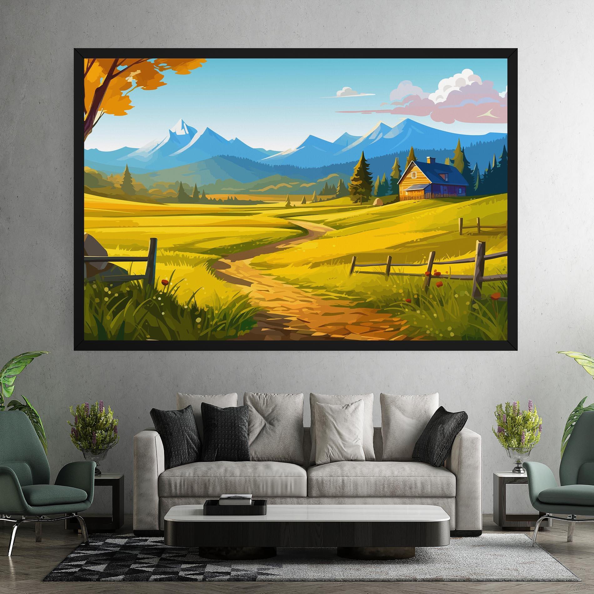 Tablou Canvas Daylight Rural View mockup 7