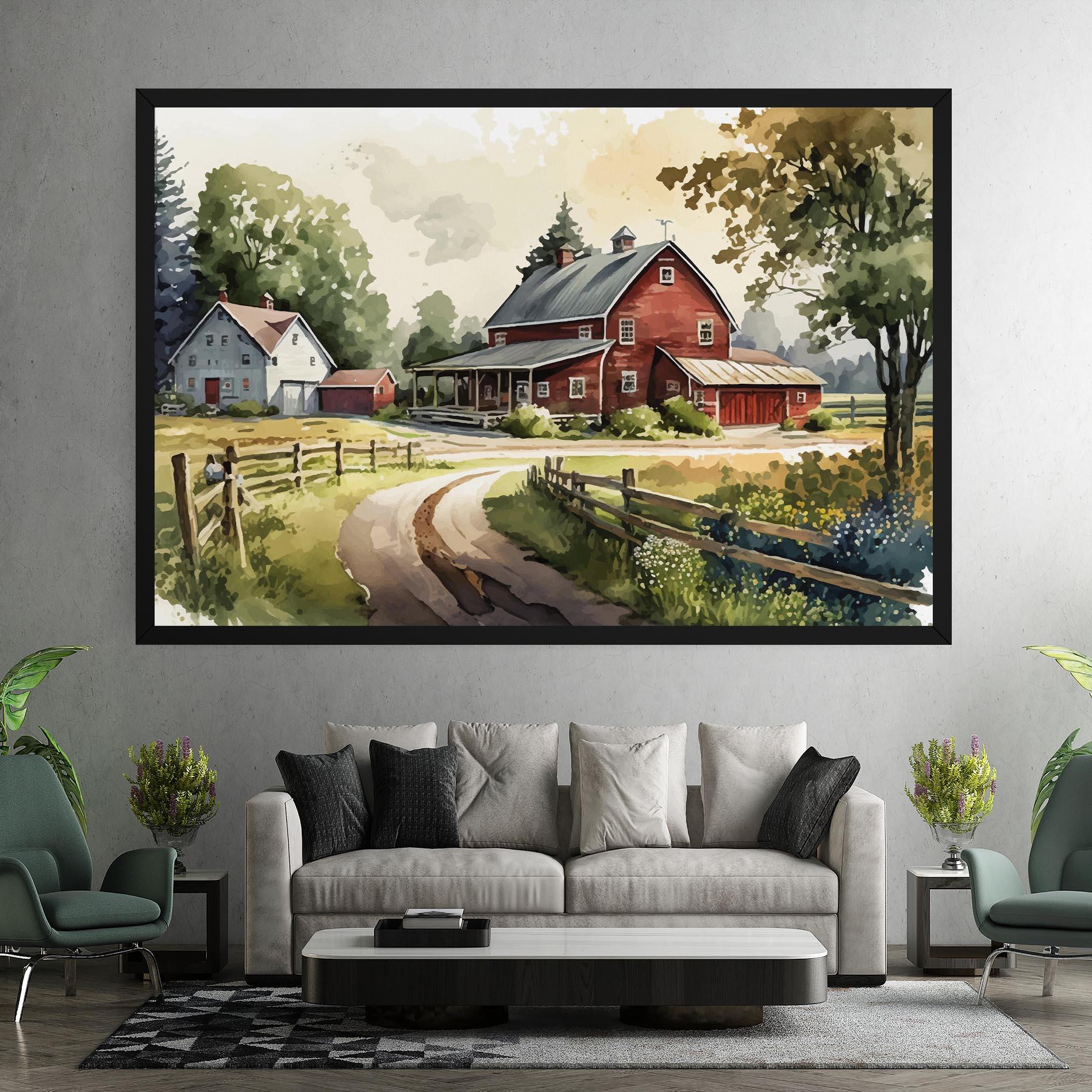 Tablou Canvas Farmhouse Painting mockup 7