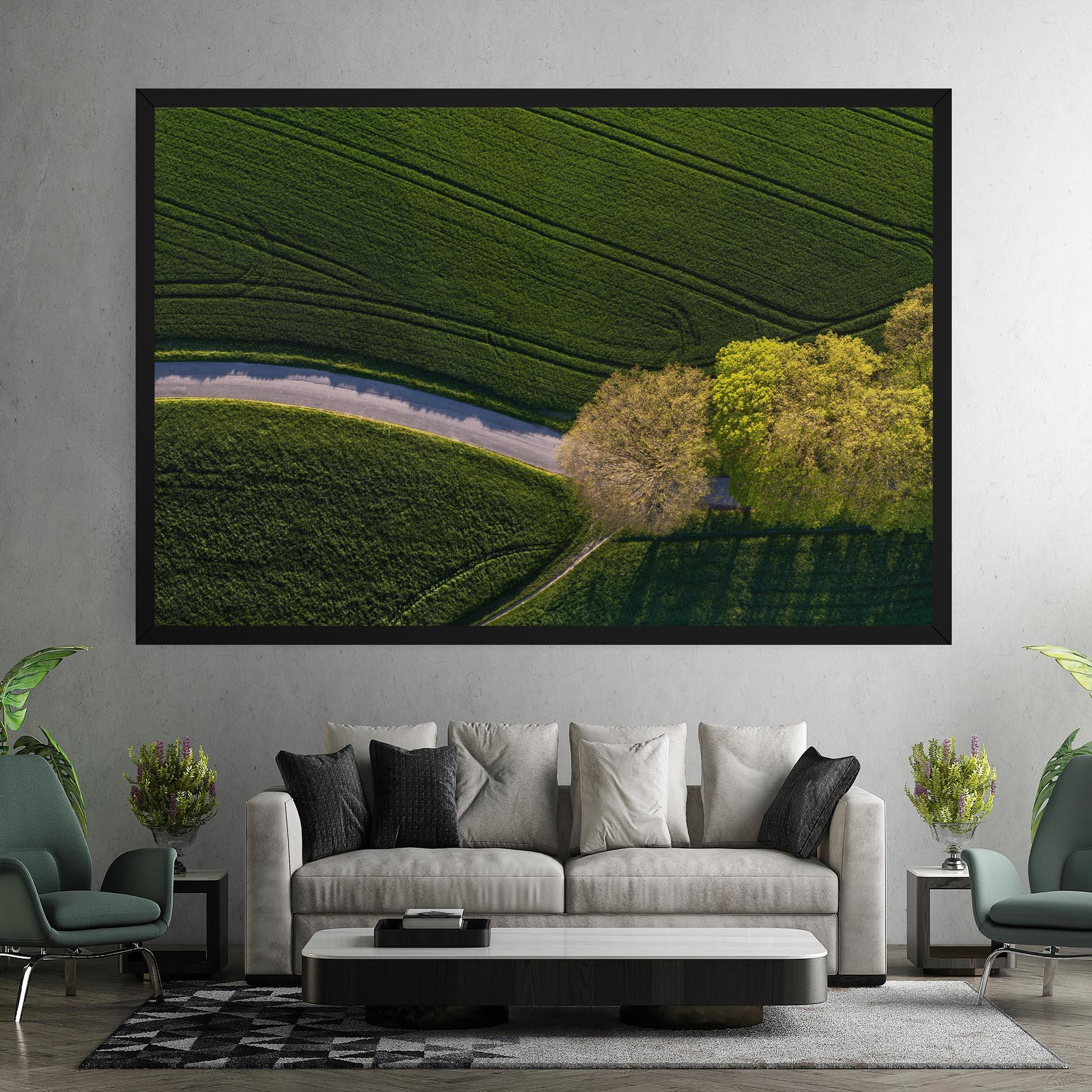 Tablou Canvas Green Road mockup 7