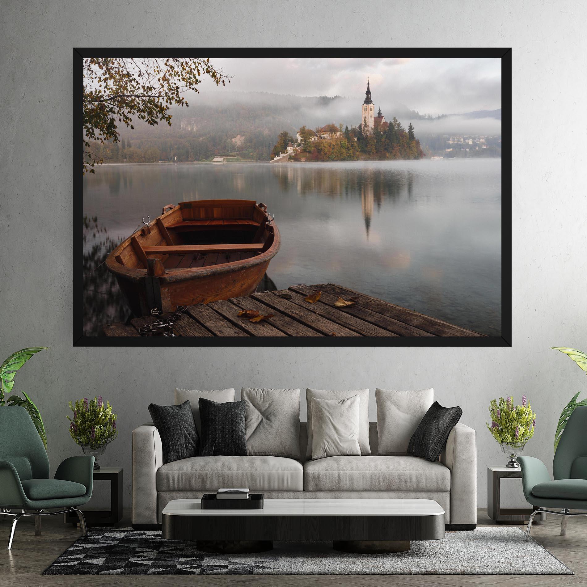 Tablou Canvas Lake Church mockup 7