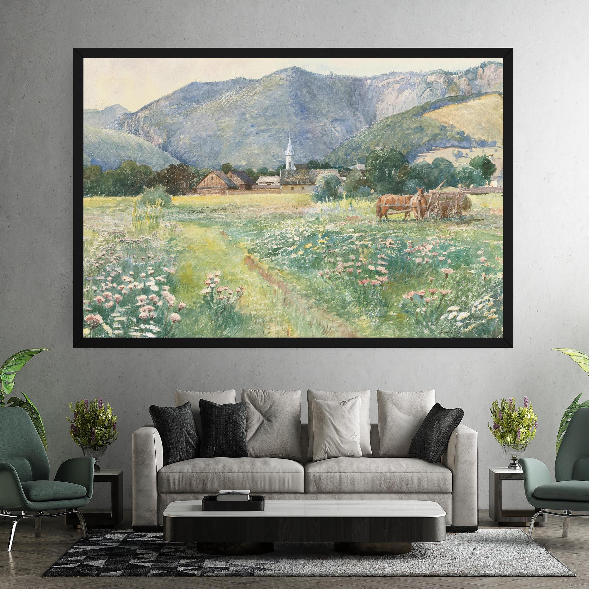Tablou Canvas Rural Painting Art mockup 7