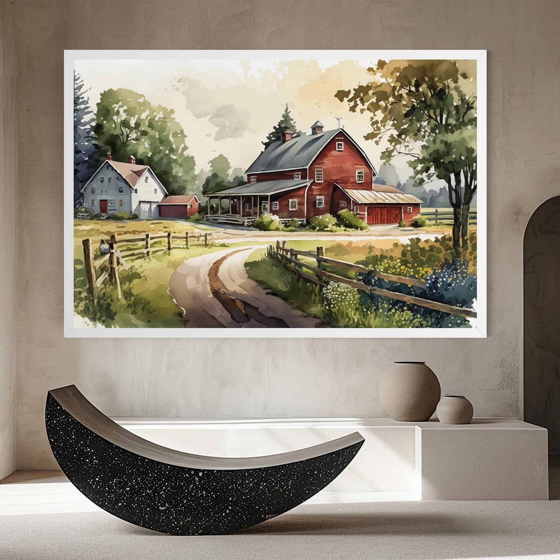 Tablou Canvas Farmhouse Painting mockup 8