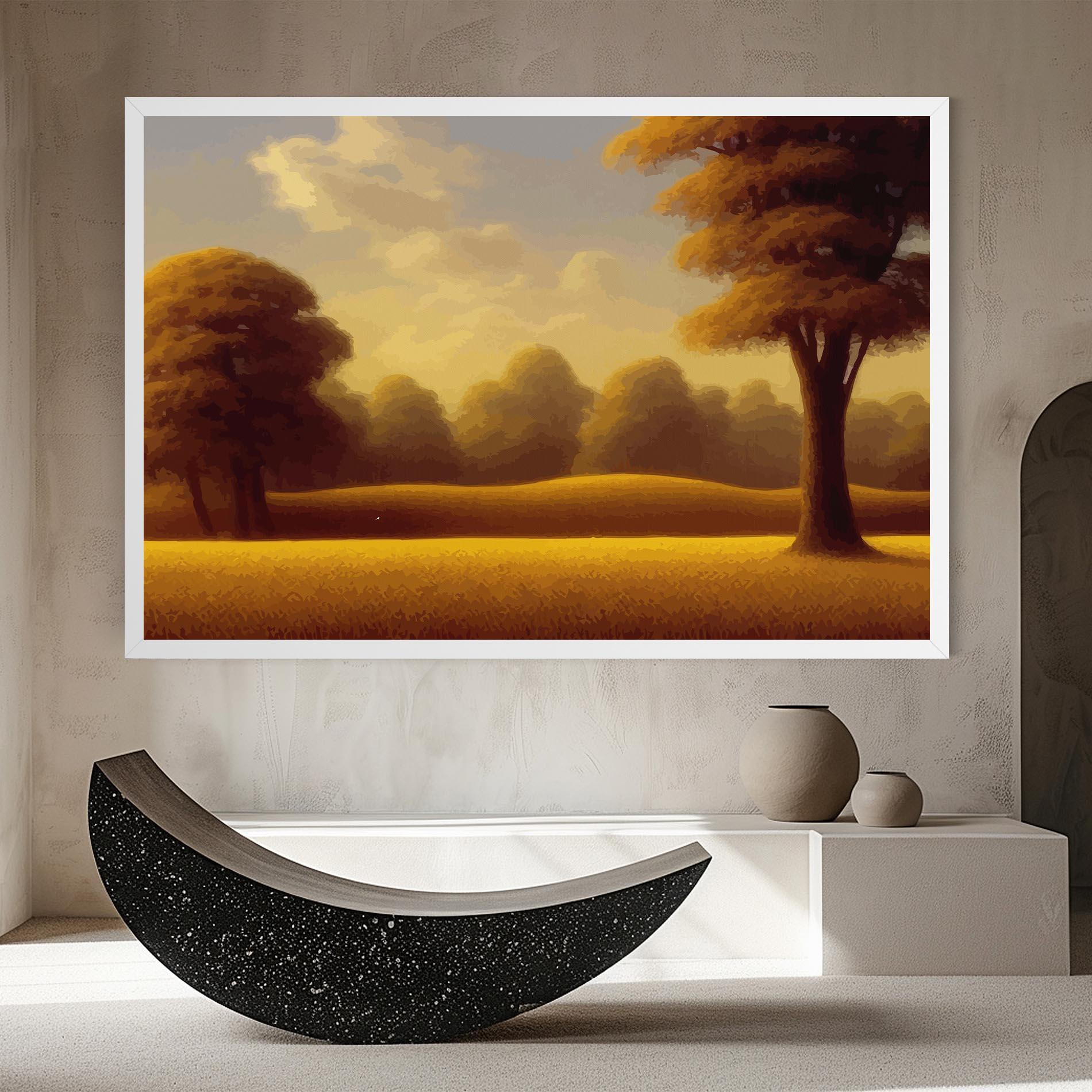 Tablou Canvas Yellow Countryside mockup 8