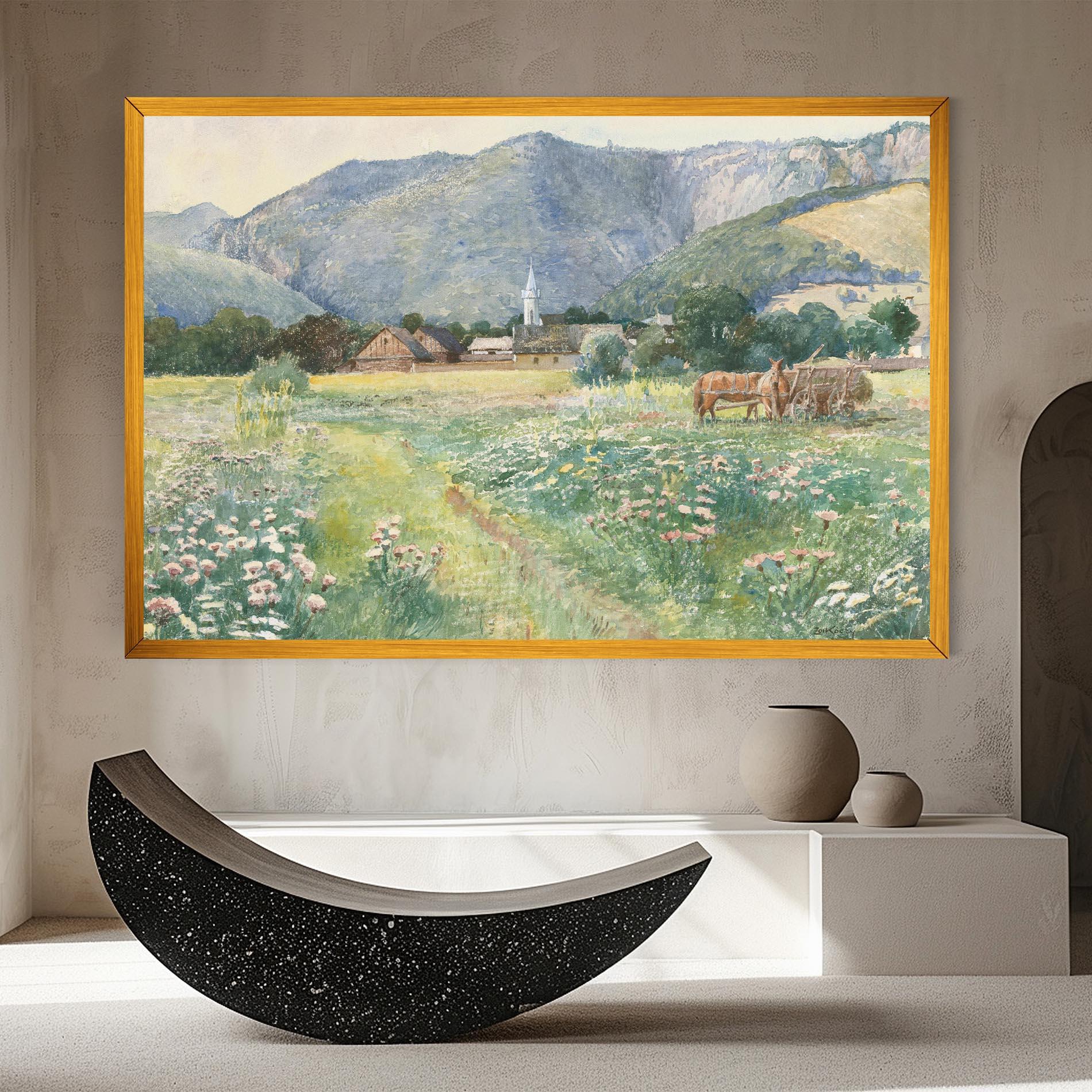 Tablou Canvas Rural Painting Art mockup 8