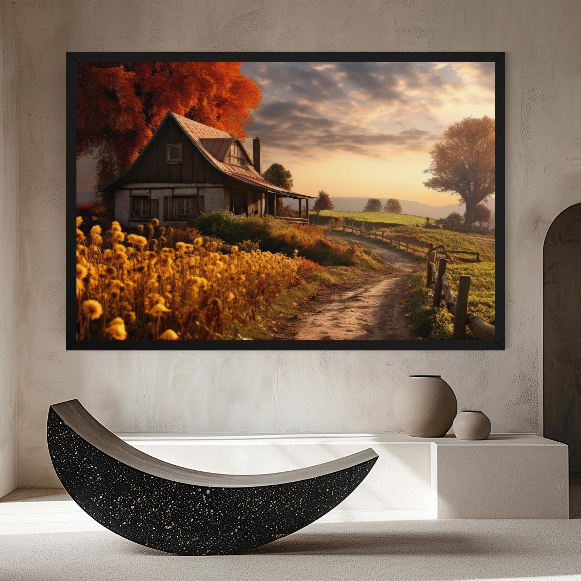 Autumn Farm House mockup 8