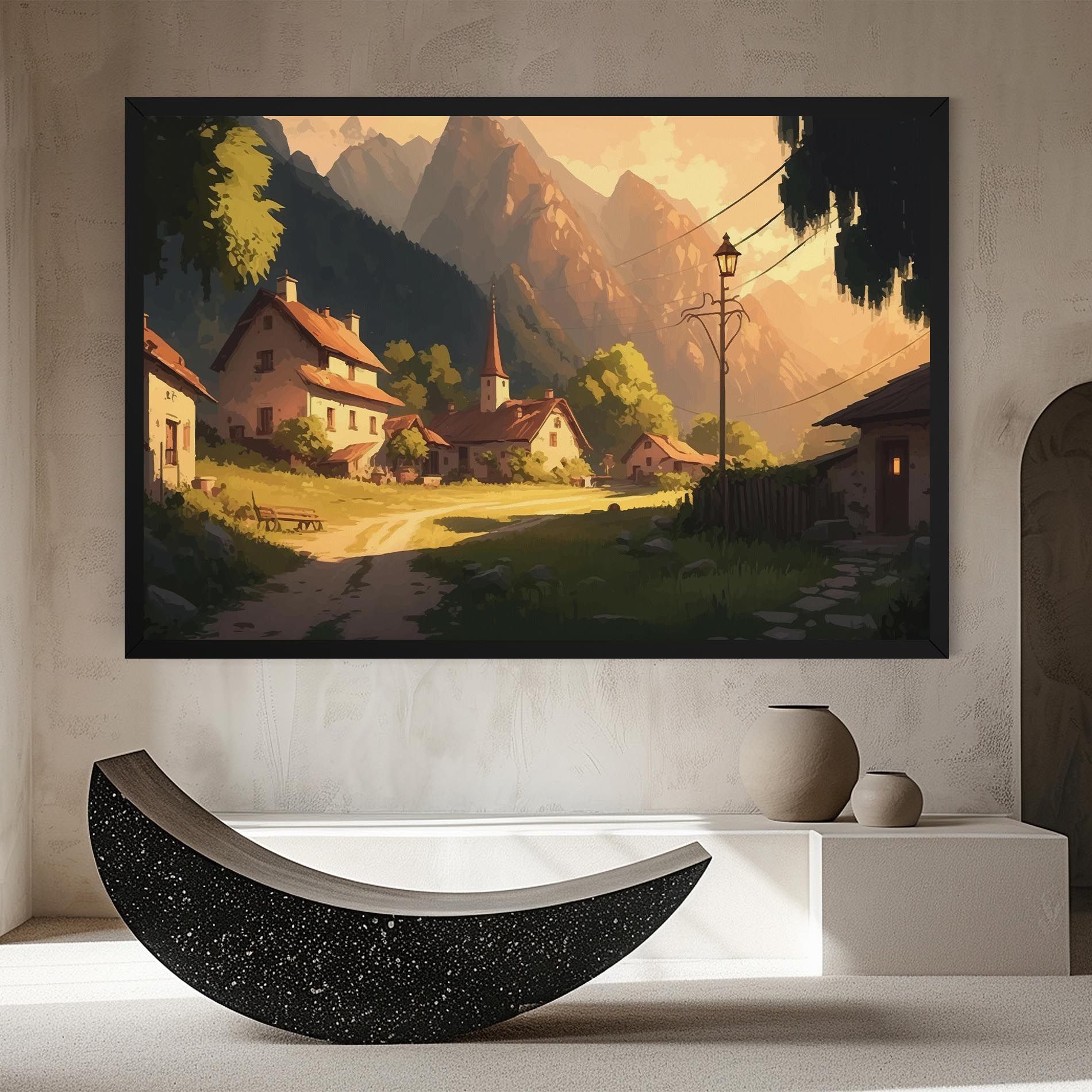 Grassy Village View mockup 8