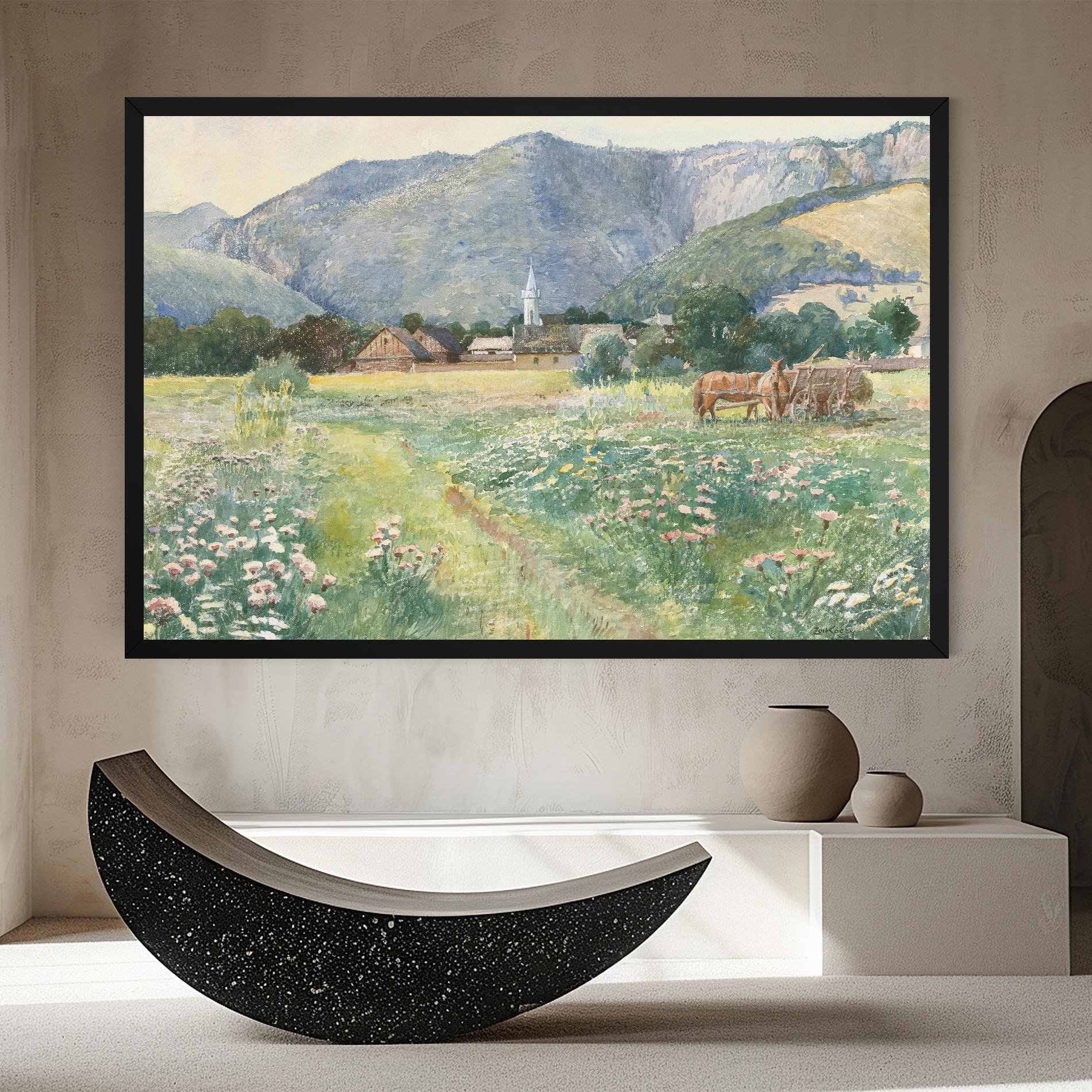 Tablou Canvas Rural Painting Art mockup 8