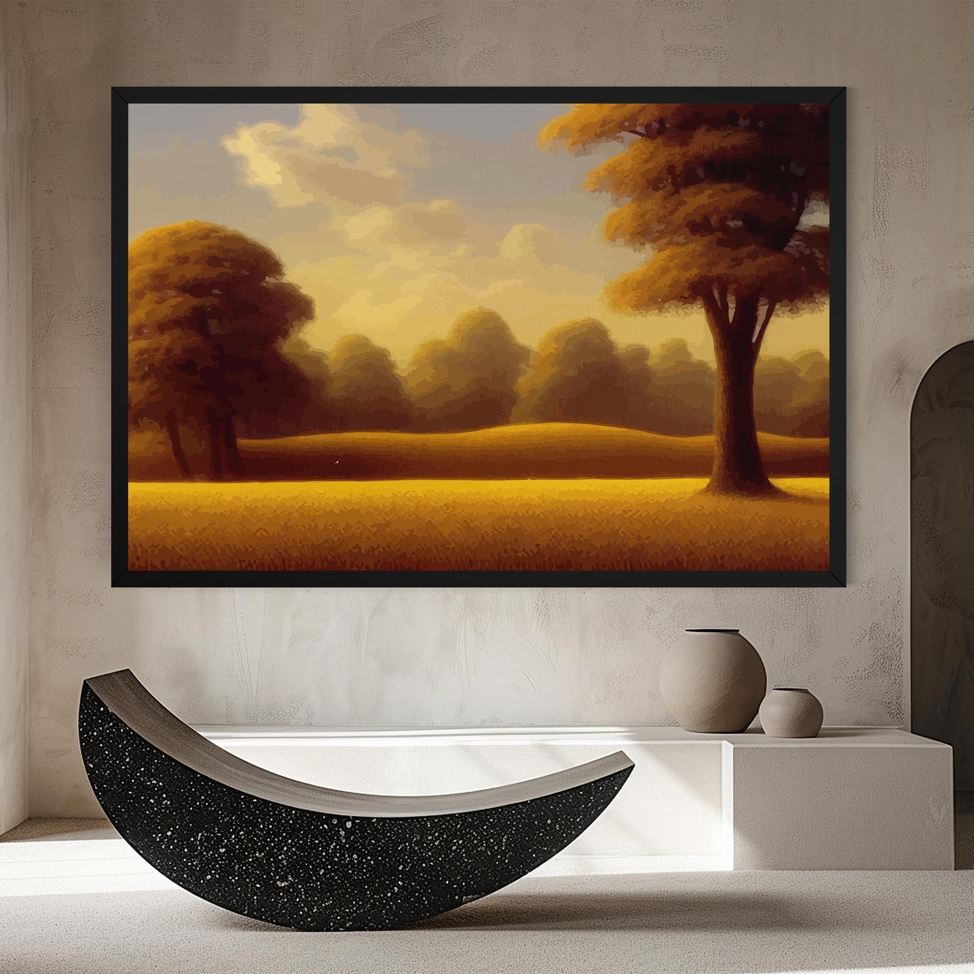 Tablou Canvas Yellow Countryside mockup 8