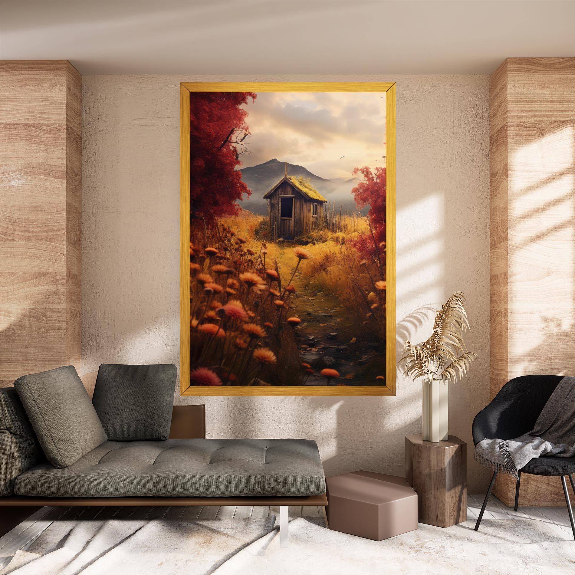 Small Cabin Field mockup 8