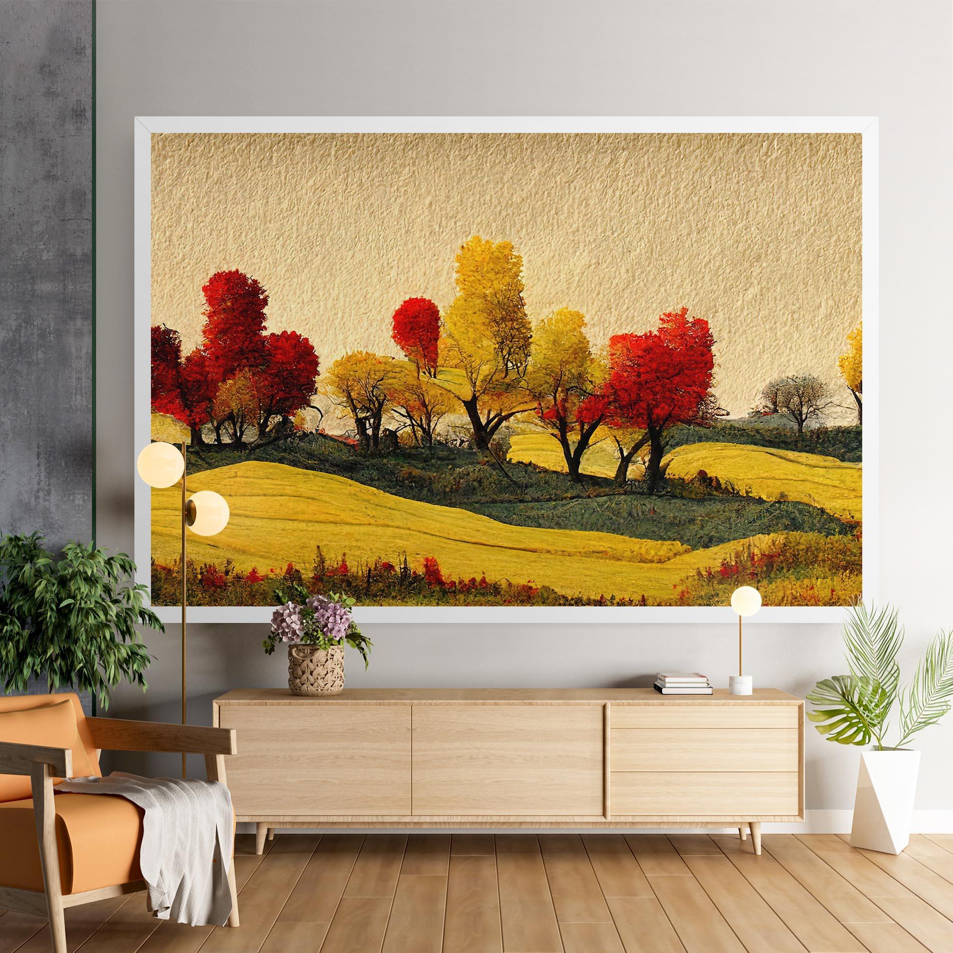 Tablou Canvas Autumn Paper Style mockup 9