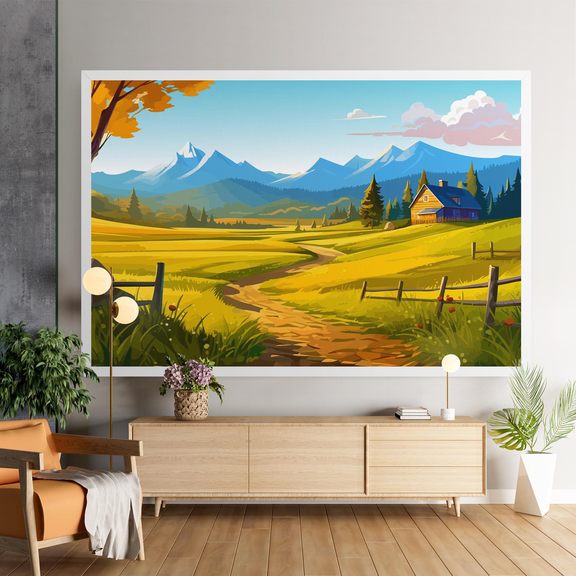 Tablou Canvas Daylight Rural View mockup 9