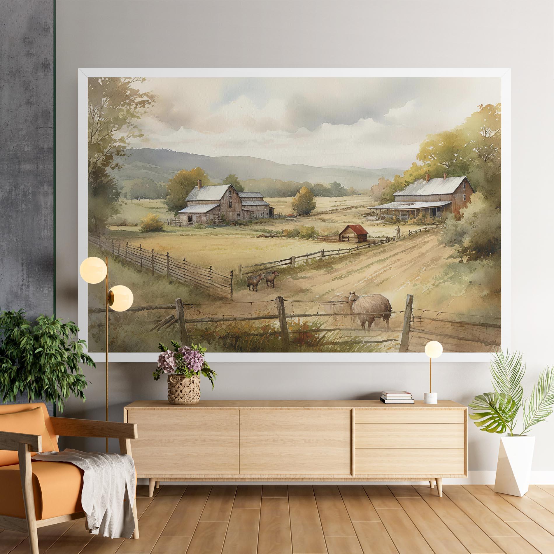 Tablou Canvas Rural Field mockup 9
