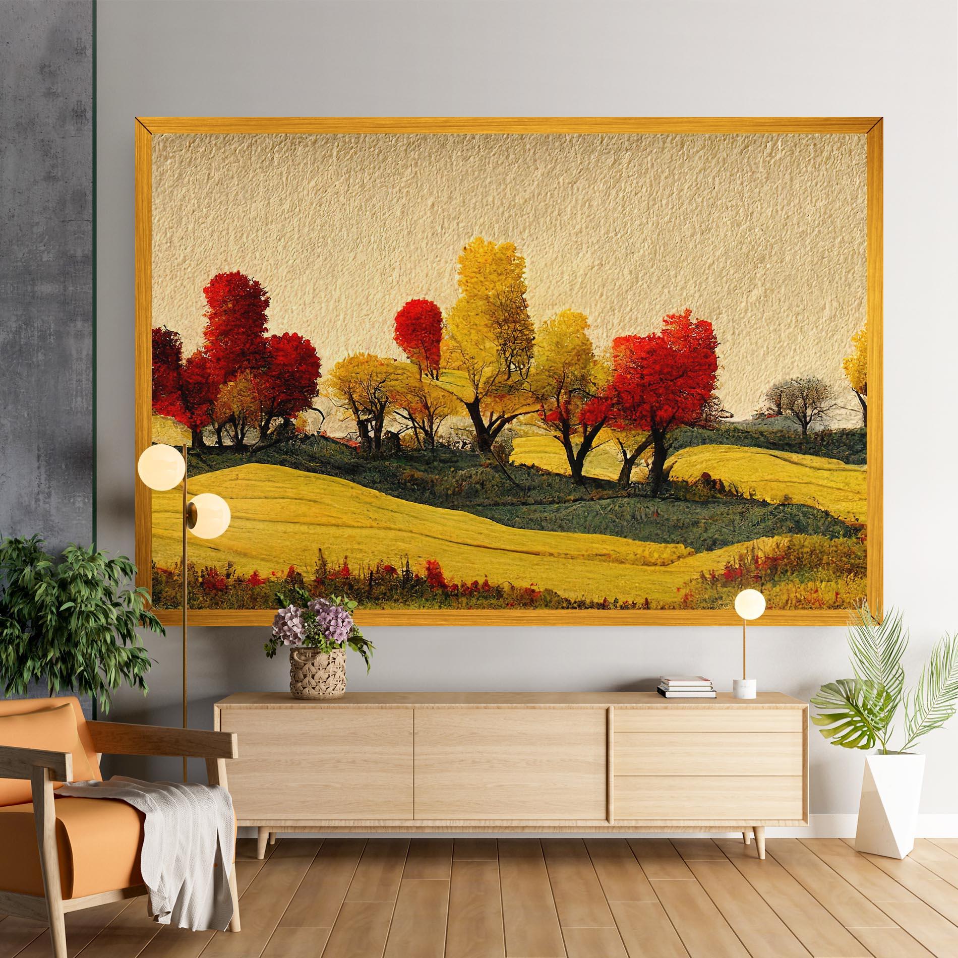 Tablou Canvas Autumn Paper Style mockup 9