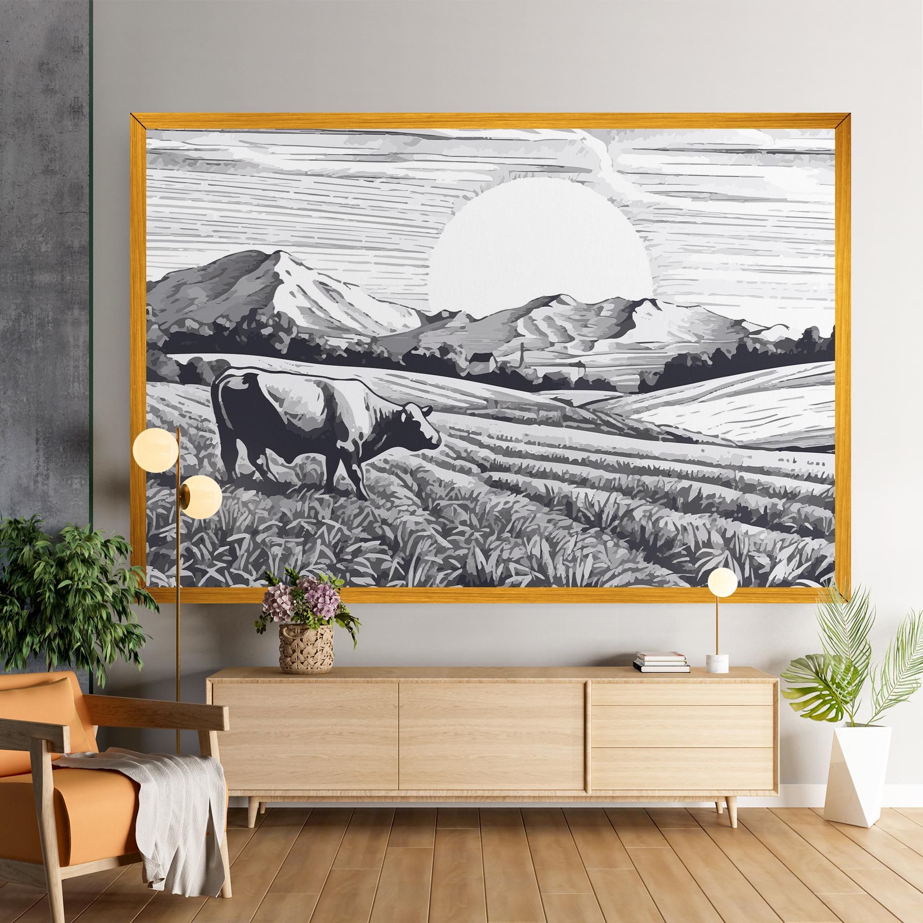 Cow Grey Ink mockup 9