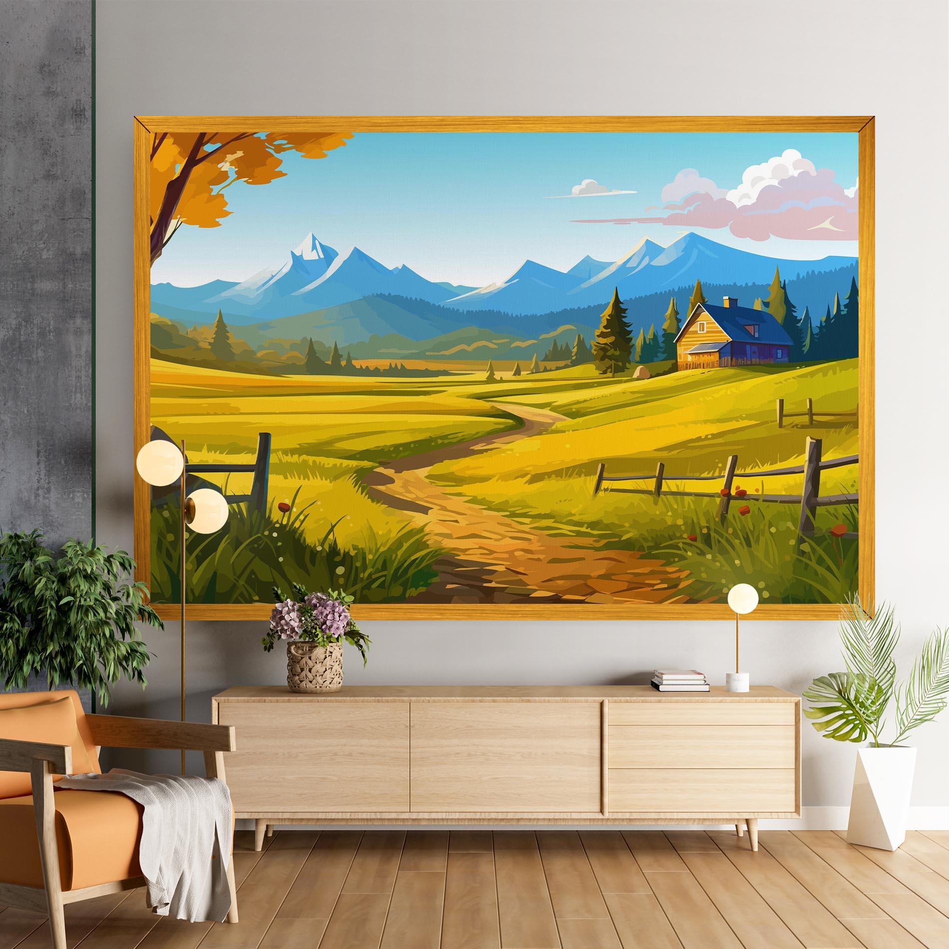 Tablou Canvas Daylight Rural View mockup 9